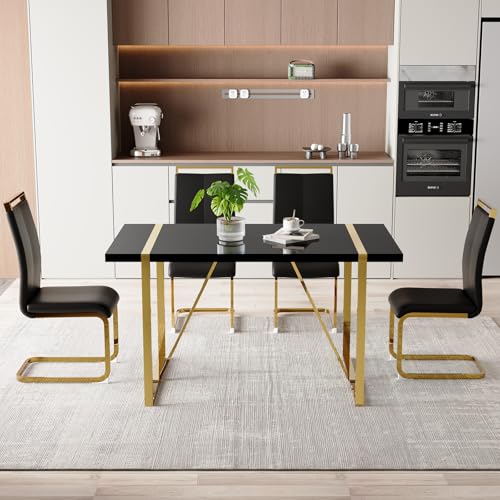 Black Table + Darl Grey Chairs