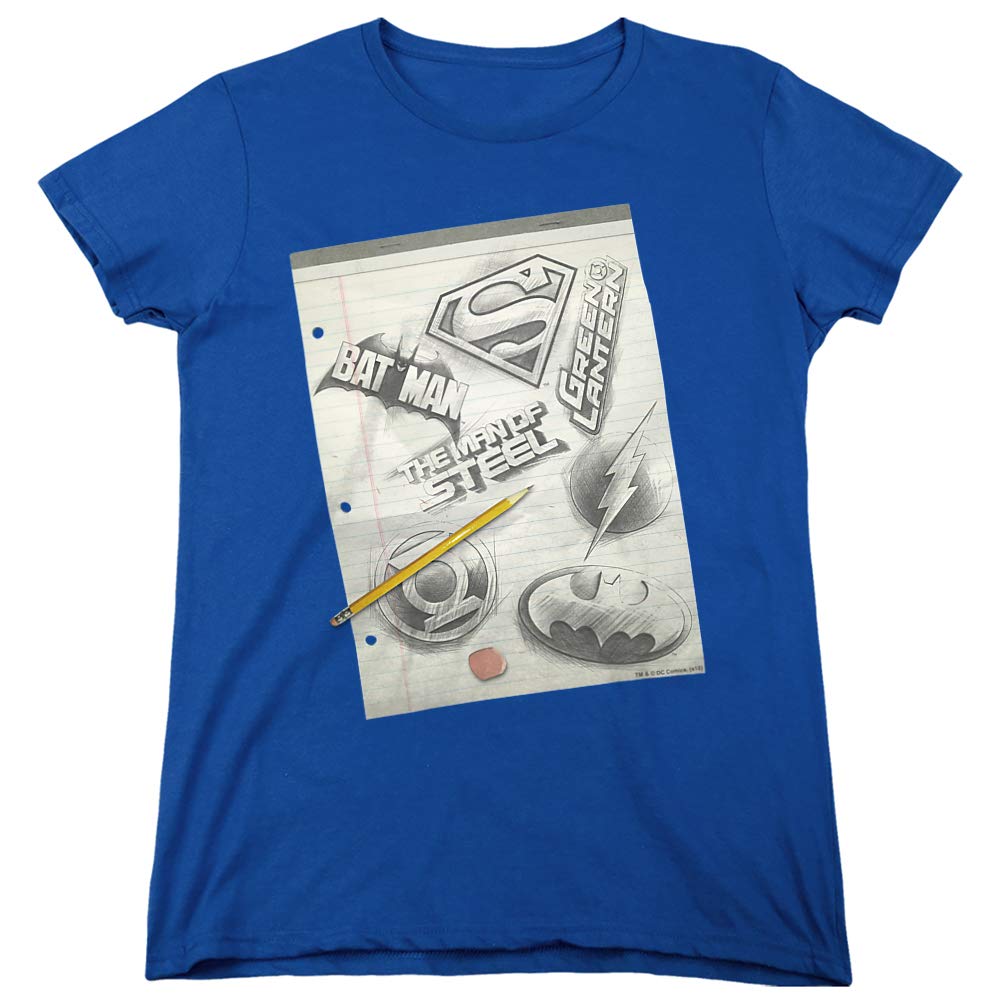 DC Logo Note Paper Women's T-Shirt - Casual Graphic Tee for Women - Perfect for Everyday Wear, Street Style & Lounge Outfits
