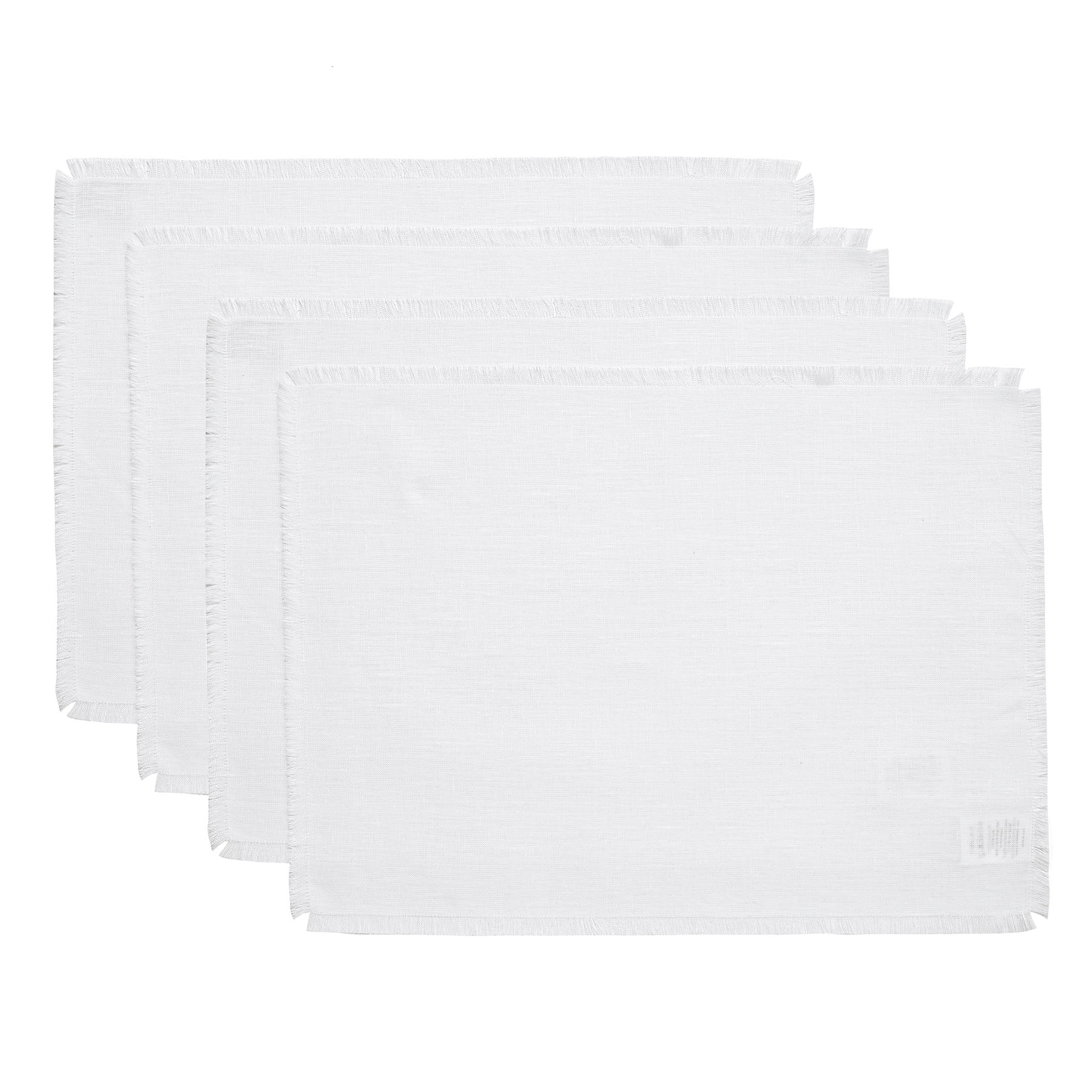 Stylish Fringe Placemats Set of 4 - Boho Chic Table Decor for Dining Room, Kitchen, or Outdoor Entertaining