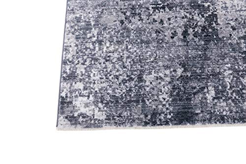 Allstar 5x7 Modern Black Storm Rug - 6'11
