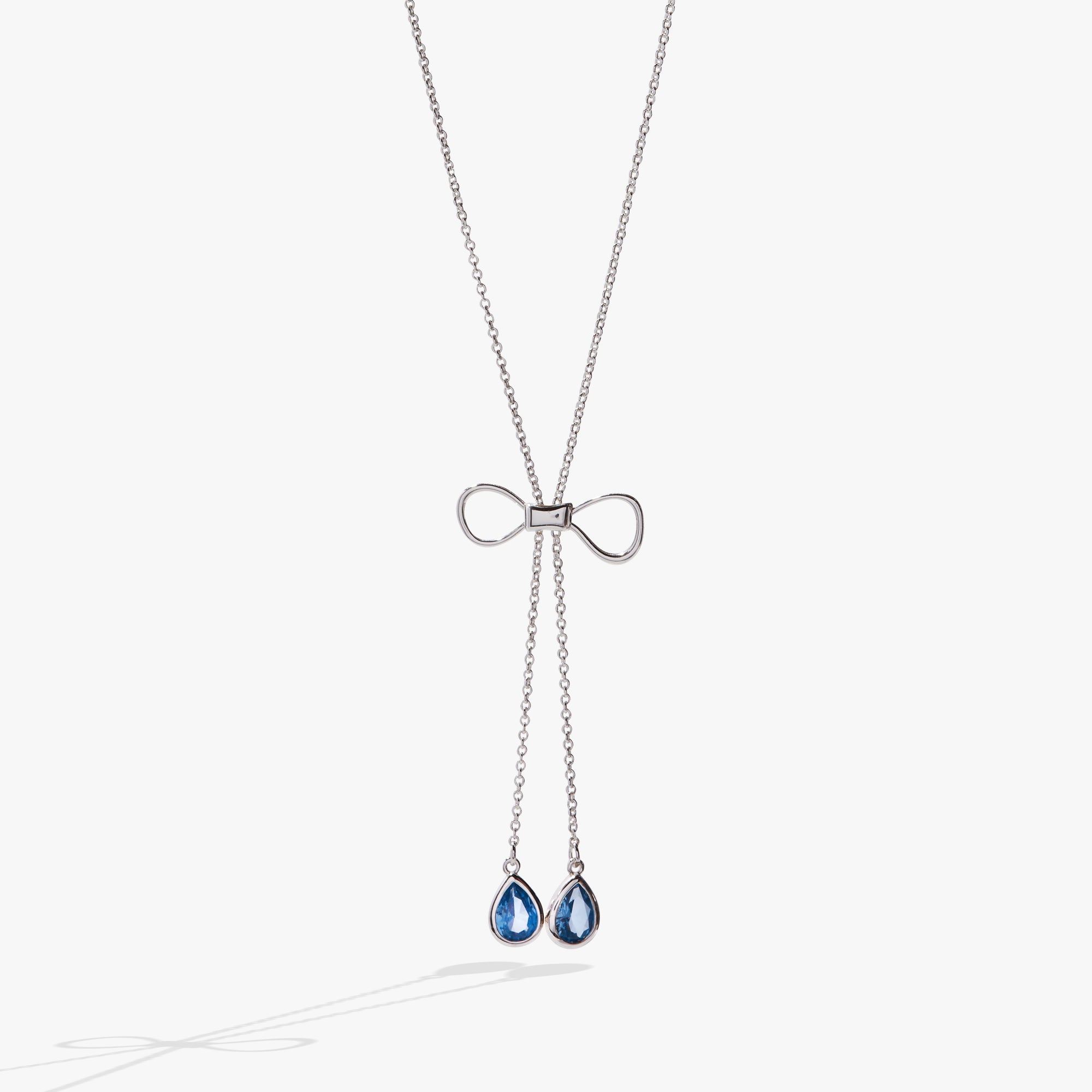 Adjustable Bow Slider Necklace - Elegant & Customizable Jewelry for Women - Perfect for Weddings, Parties & Everyday Wear