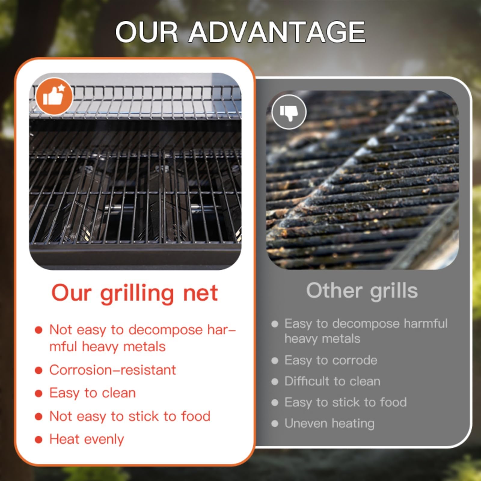 3 Burner Outdoor Propane Gas Grill - 30,000 BTU BBQ Grill with Built-In Thermometer & Foldable Side Tables - Perfect for Patio, Garden, Backyard, Camping and Tailgating Parties