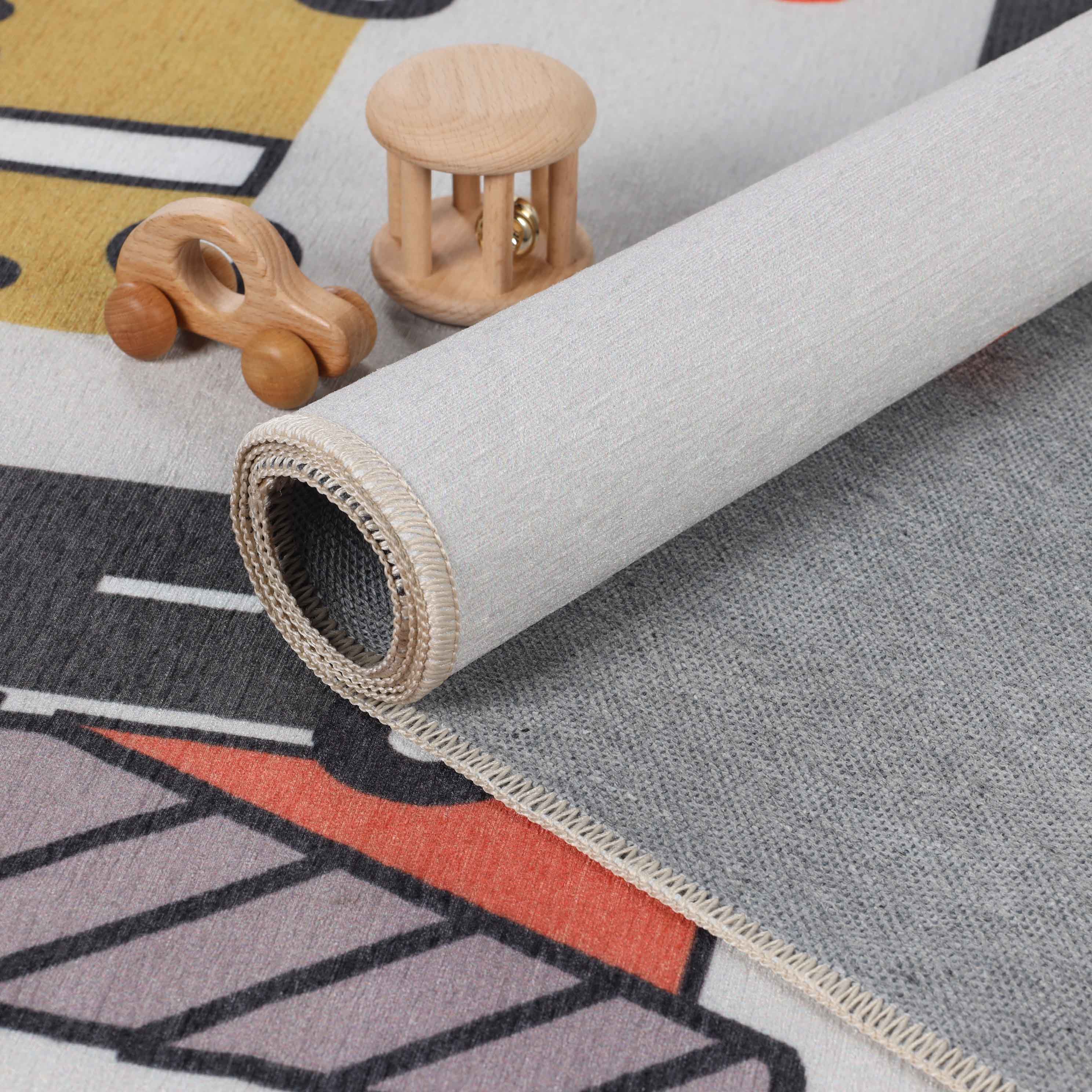 Non-Slip Kids Playroom Rug - Washable Indoor Nursery Carpet for Safe Play Areas | Perfect for Toddler Rooms, Daycares & Playtime Zones