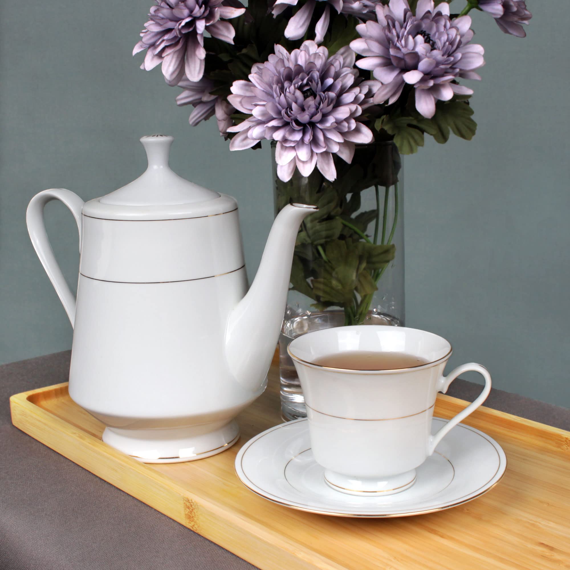 Organic Bamboo Serving Tray - 11