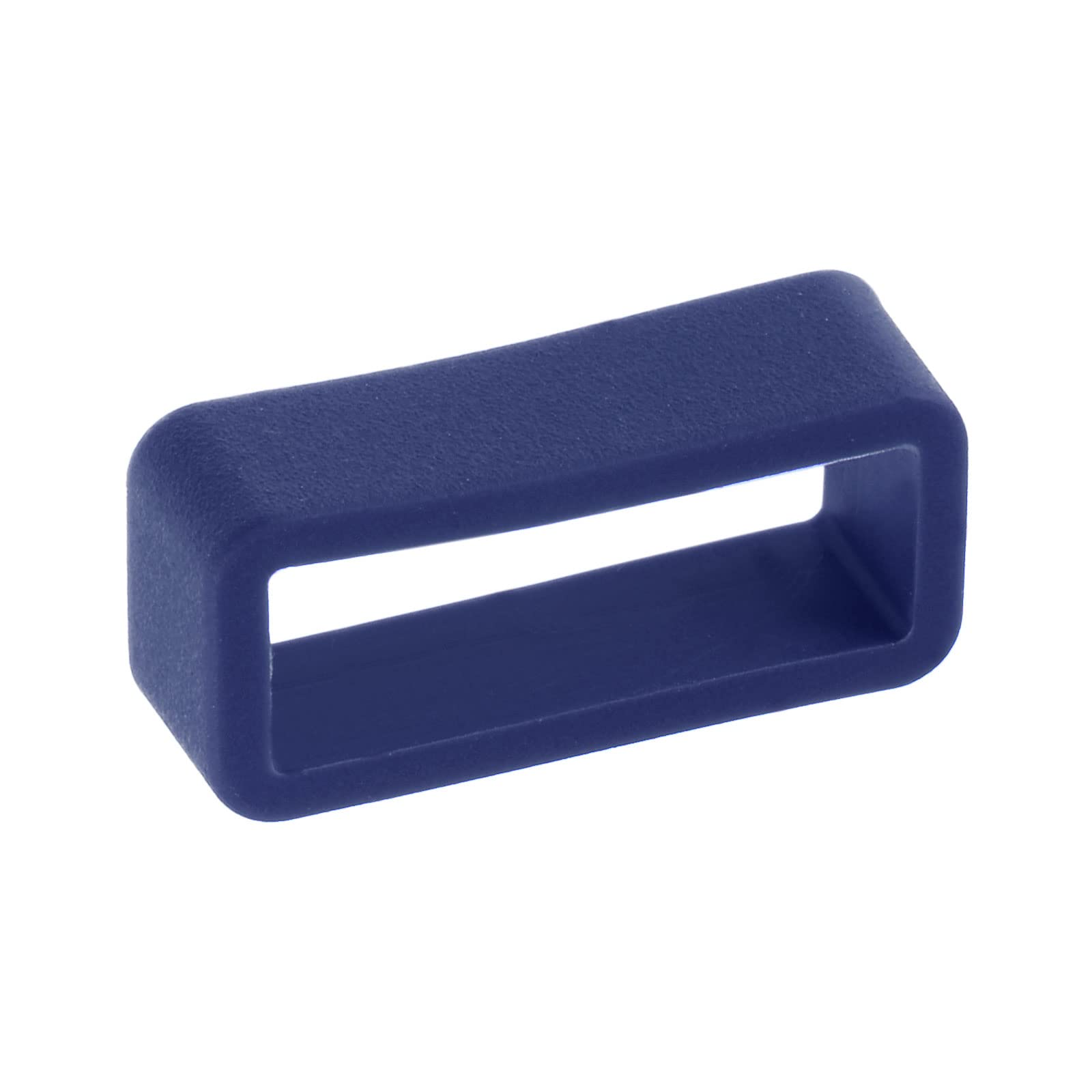 uxcell 18mm Deep Blue Silicone Watch Band Strap Loops - 4 Pcs Rubber Replacement Fastener Rings Holder Keeper for Men Women, Perfect for Sports Fitness and Daily Wear
