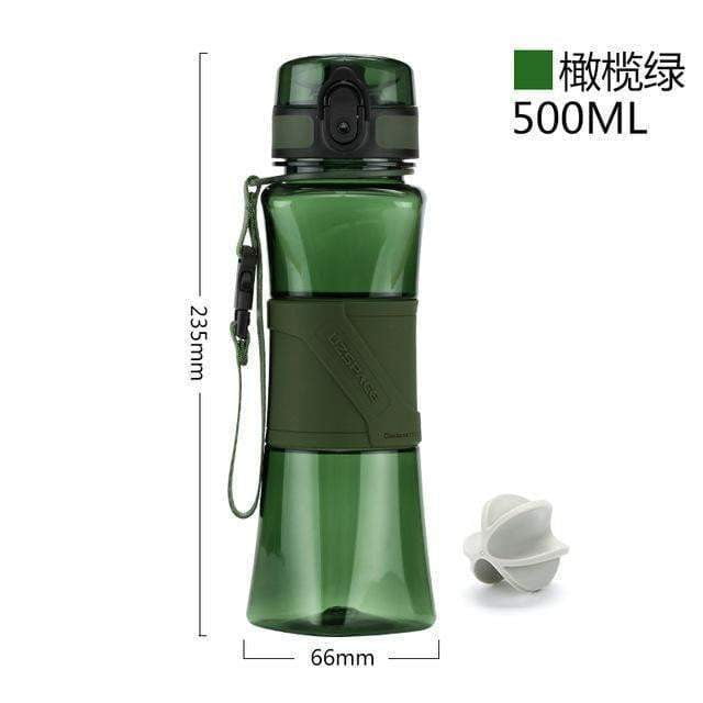 UZSPACE Shaker Sports Water Bottle - 350ml/500ml BPA-Free Tritan Plastic Water Bottle for Gym, Running, Hiking & Camping | Leakproof & Durable Drinkware for Fitness Enthusiasts & Outdoor Adventures