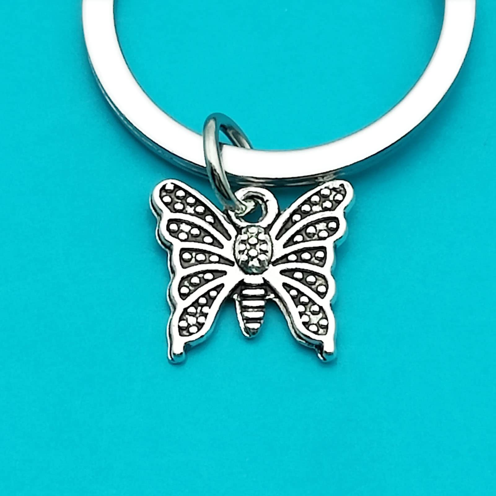 Butterfly Memorial Keychain - Sympathy Gift for Loss of Loved Ones - In Memory of Mom, Grandma, Wife, Sister, Daughter or Friend - Comforting Remembrance Gift for Grieving & Healing - Perfect for Funerals, Memorials & Keepsakes