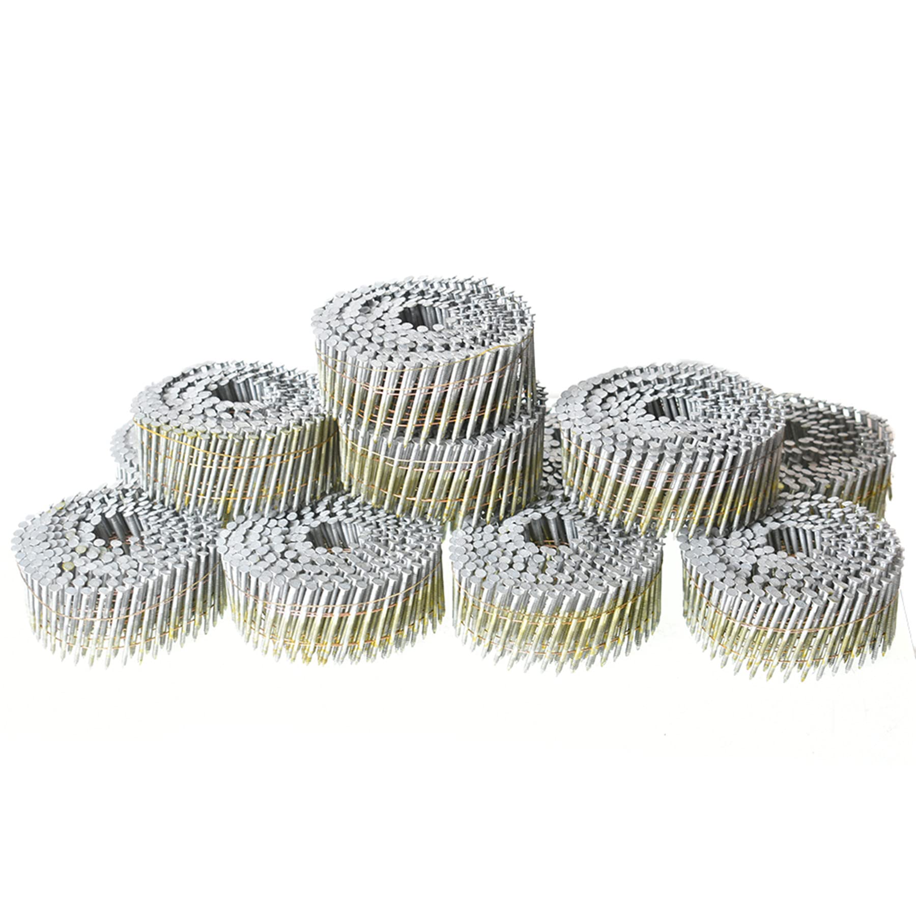 **Marddpair 15 Degree Coil Siding Nails 1-1/2-Inch x .092-Inch - Hot-Dipped Galvanized Roofing Nails (3600 Count) - Ideal for Roofing, Siding, and Fencing Projects**