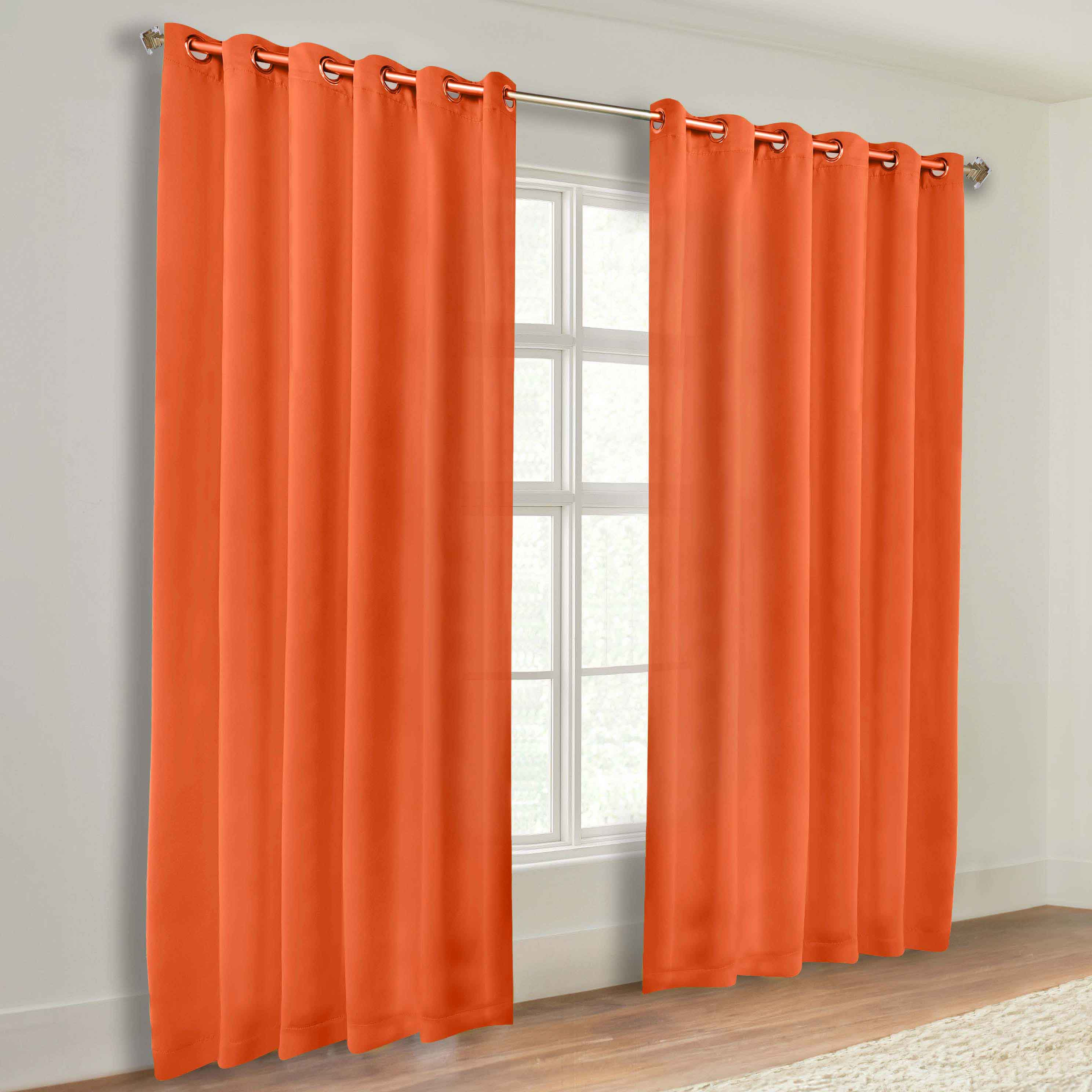 Classic Modern Solid Blackout Curtain Panels - Set of 2 for Bedroom & Living Room - Light Blocking Thermal Insulated Window Drapes for Home Decor