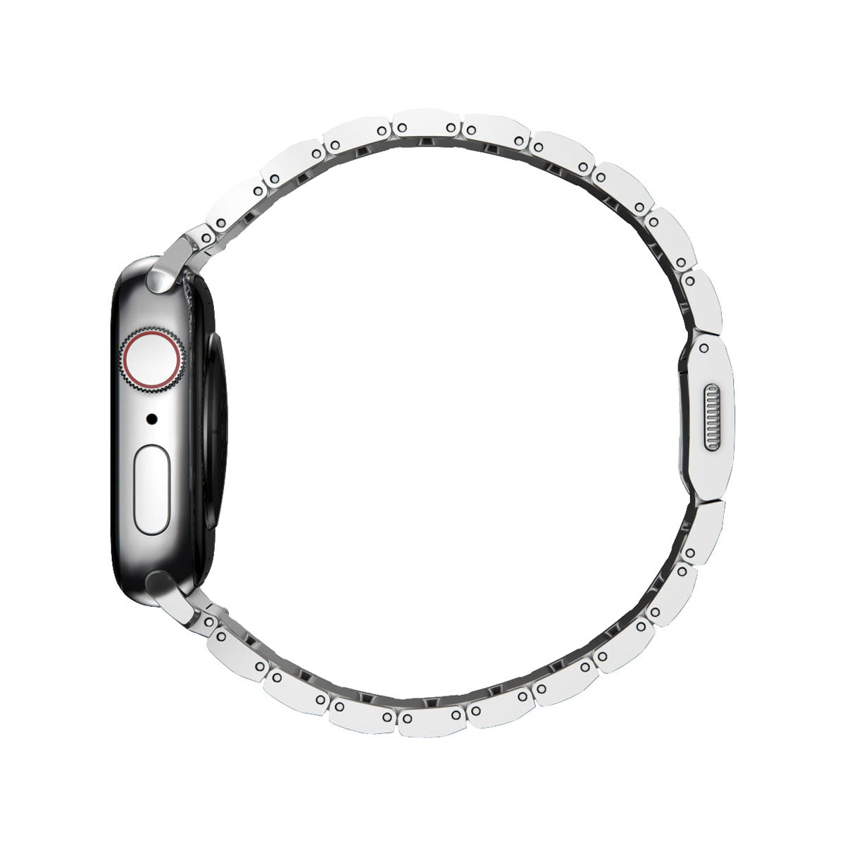 Nomad Apple Watch Band 40mm / 41mm Stainless Steel with Silver Hardware - Durable & Stylish for Workouts, Office & Everyday Wear