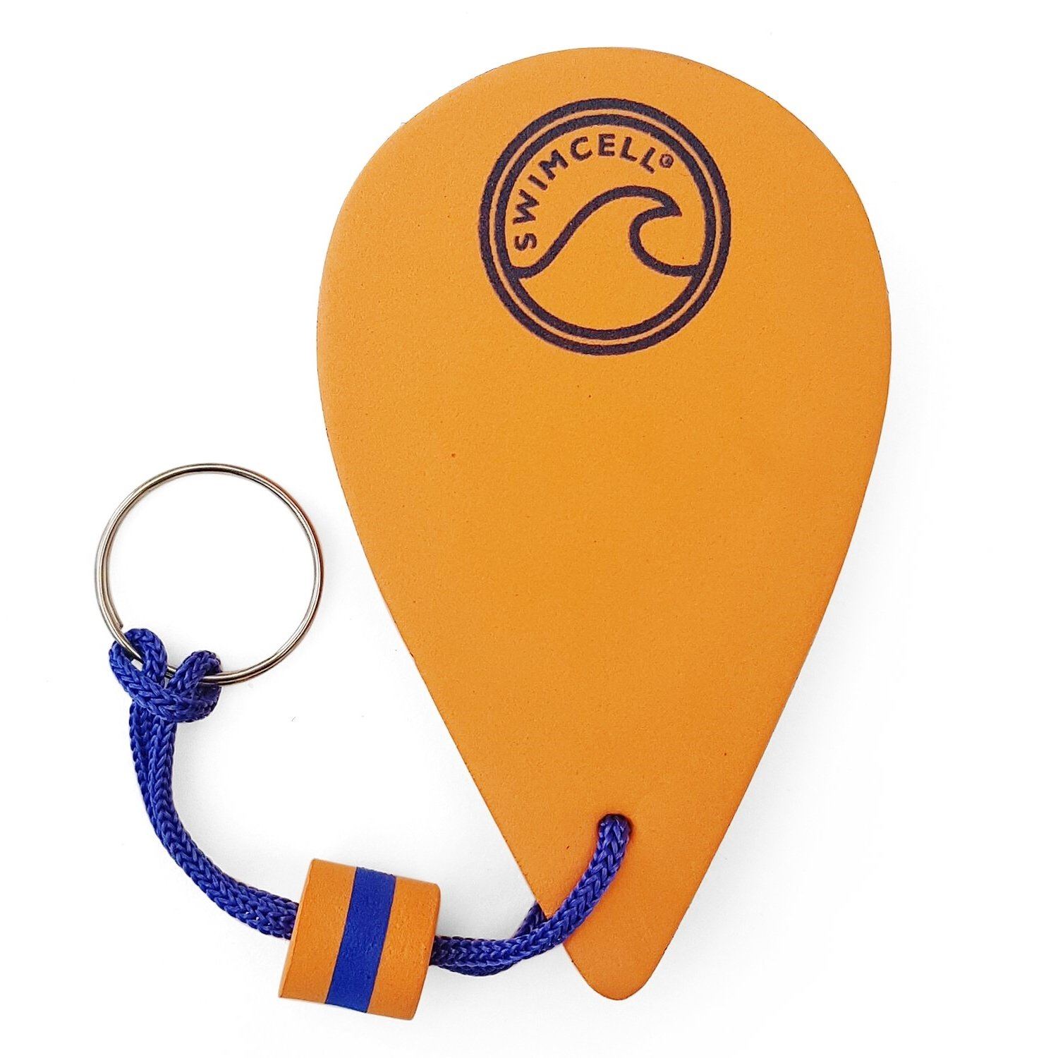 Orange Floating Key Ring for Boats - Waterproof Keychain Float for Marine, Pool & Outdoor Activities - Perfect for Boating, Swimming, Kayaking & Water Sports