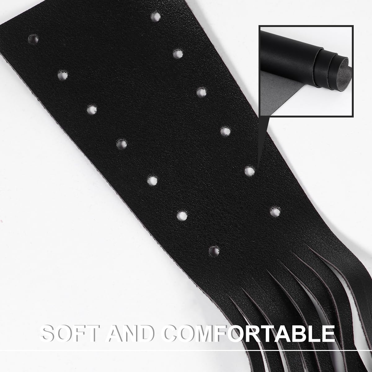 Motorcycle Lever Tassels - Leather Grip Covers for Throttle & Brake - Enhance Ride Comfort