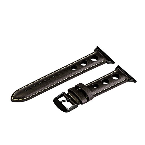 Black & Green Smooth 3 Hole Bands / Black Hardware