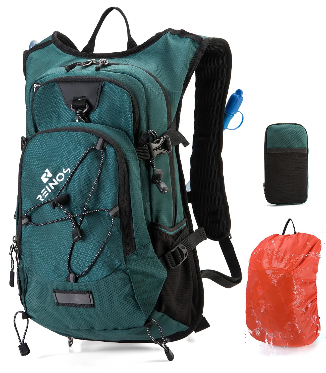 2L Hydration Backpack - 18L Lightweight Hiking Pack with Insulated Water Bladder for Men & Women - Perfect for Biking, Running, Camping & Outdoor Festivals