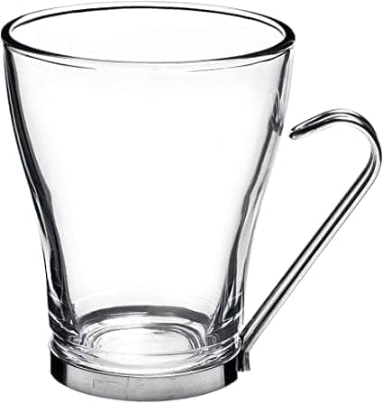 Bormioli Rocco Oslo 6-Piece Cappuccino Cups Set - Durable Glass Coffee Mugs for Home, Cafe & Restaurant Use - Perfect for Espresso, Latte & Hot Beverages