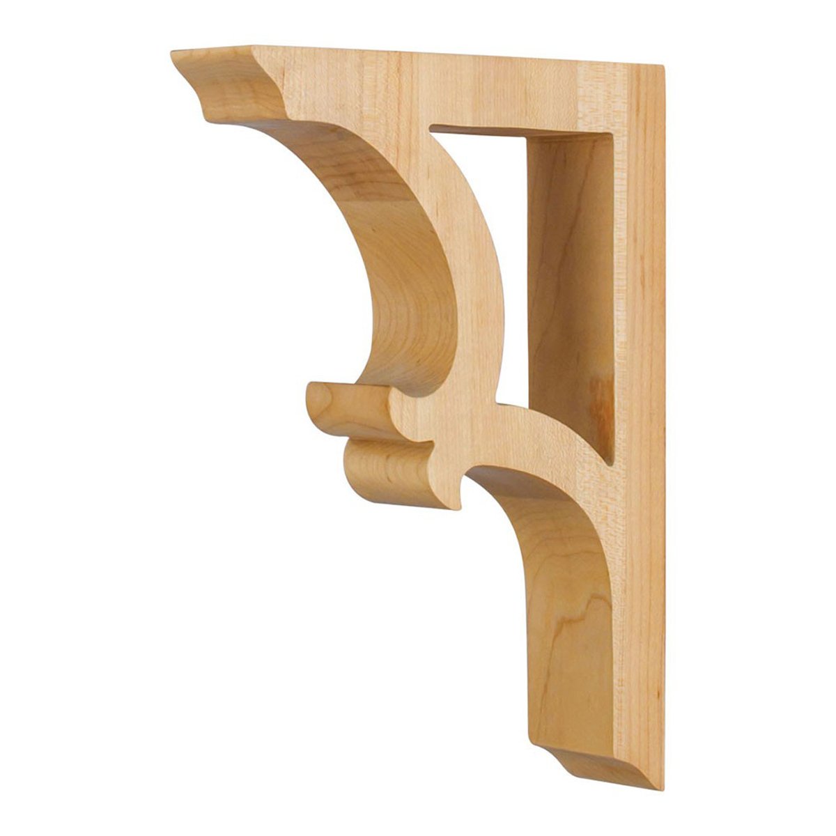 Hardware Resources Alder Pierced Arts and Crafts Corbel - Decorative Wood Bracket for Home, Cabinets, Shelves & DIY Projects | Rustic Wall Decor & Furniture Support