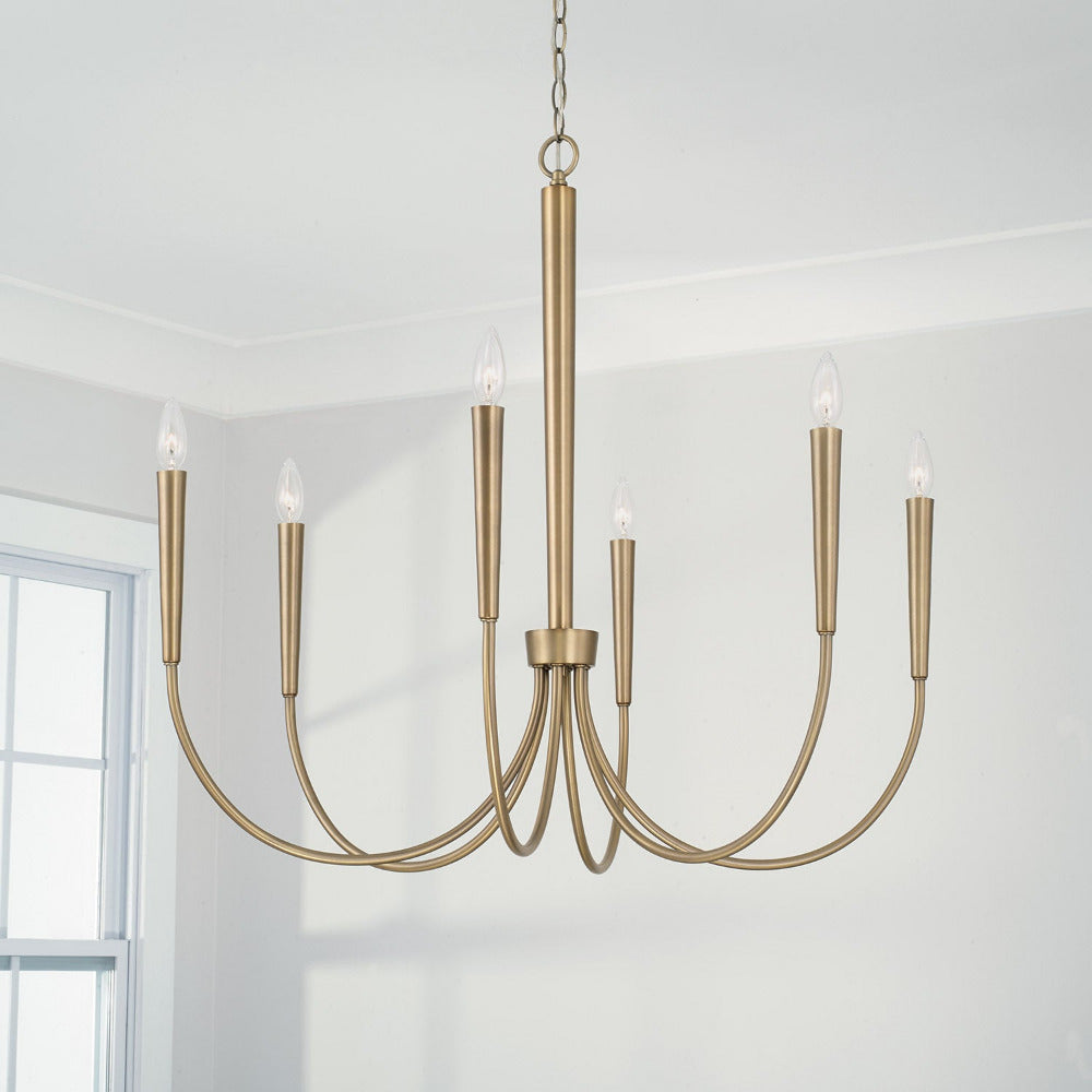 Elegant Audrey Crystal Chandelier - Modern Ceiling Light Fixture for Dining Room, Living Room & Bedroom | Perfect for Home Decor & Wedding Events