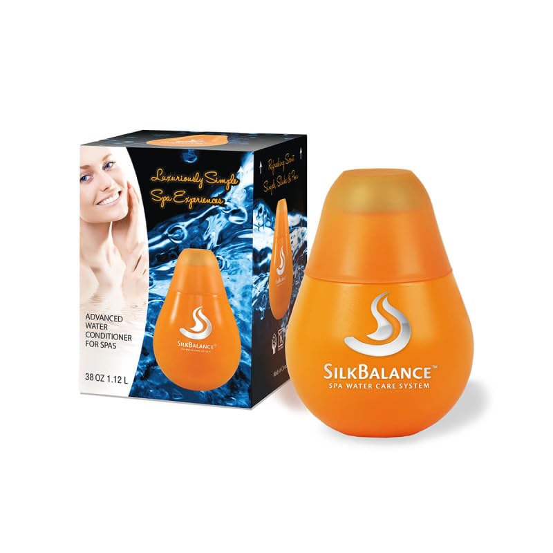 Premium Silk Balance Natural Hot Tub Water Care Solution - 2 Month Supply for Crystal Clear Water | Spa Maintenance & Relaxation at Home