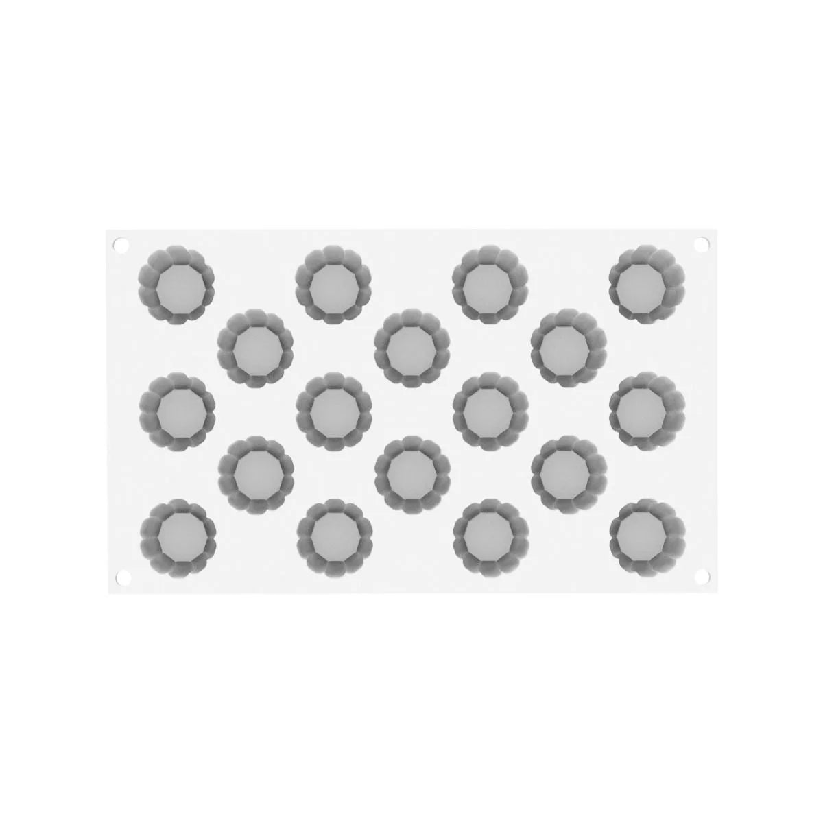 Silikomart Charlotte XS 16-18 Cavity Silicone Mold for Baking - Perfect for Cupcakes, Chocolates, and Mini Desserts at Home or Professional Kitchens