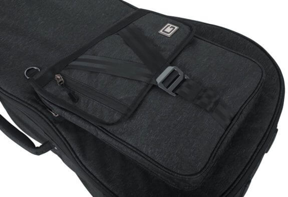 Gator GT ACOUSTIC BLK Transit Gig Bag for Acoustic Guitar - Lightweight Padded Case with Shoulder Straps, Perfect for Travel, Gigging & Music Performances