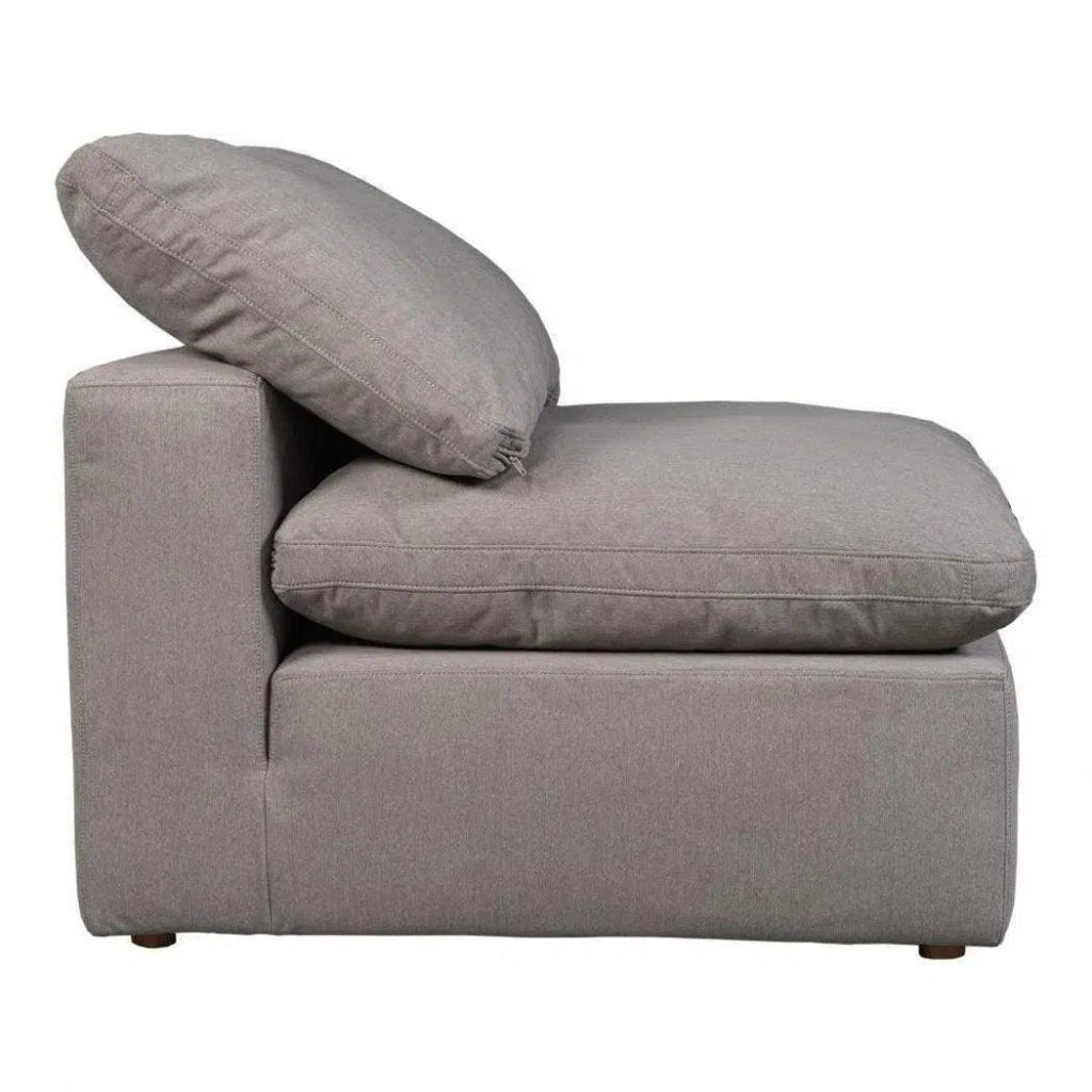 5-Piece Stain-Resistant Terra Grey Dream Modular Sectional Sofa Set - Perfect for Living Room, Family Room & Home Theater Seating