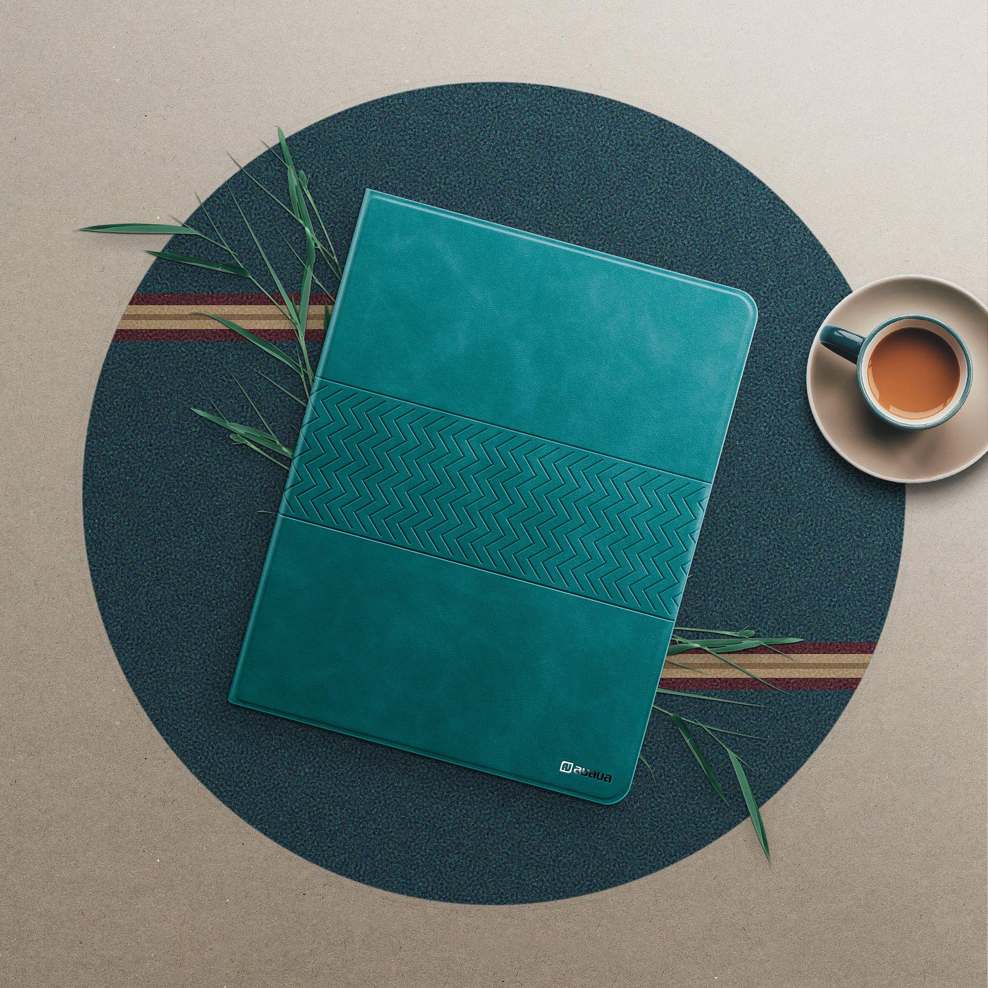 Premium Vegan Leather iPad Air 3 (2019) & iPad Pro 10.5 (2017) Case with Built-in Apple Pencil Holder, Auto Sleep/Wake, Adjustable Stand - Perfect for Work, Study & Travel (Green)