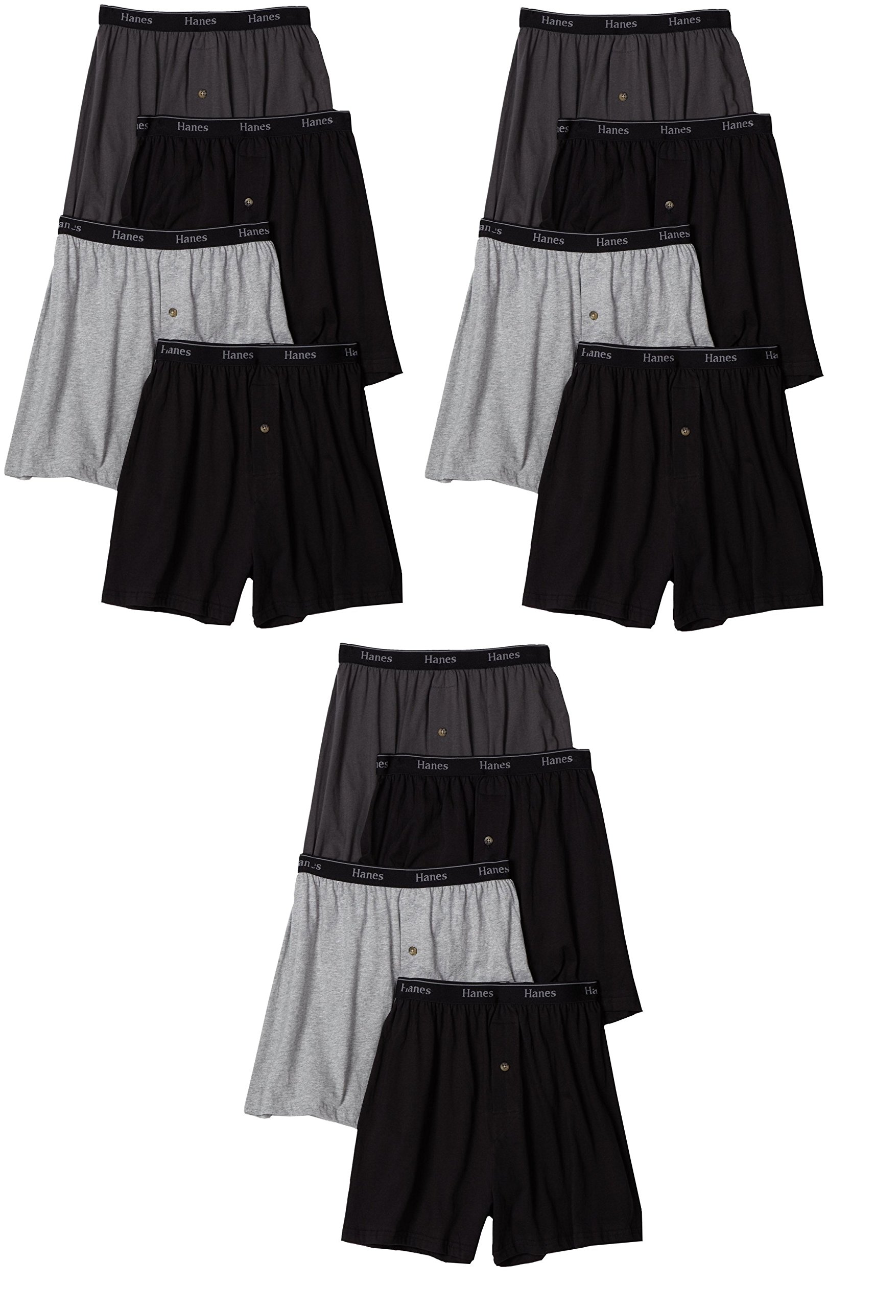 Hanes Men's Tagless ComfortSoft Knit Boxer Briefs 5-Pack with Soft Waistband - Breathable Cotton Underwear for All-Day Comfort (Assorted Colors, Size M) - Perfect for Workout, Sleep and Daily Wear