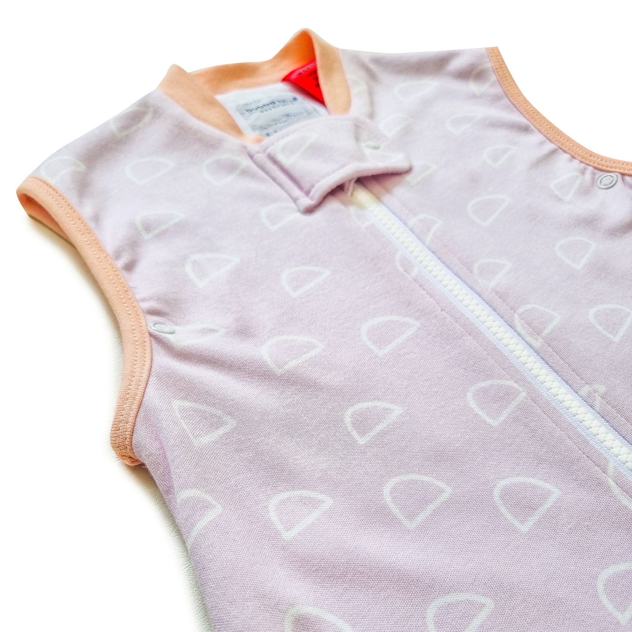 Nordic 1.0 TOG Baby Sleep Sack - Soft Cotton Sleeping Bag for Infants 0-24 Months | Peach & Lilac Colors | Perfect for Nursery, Daycare & Travel
