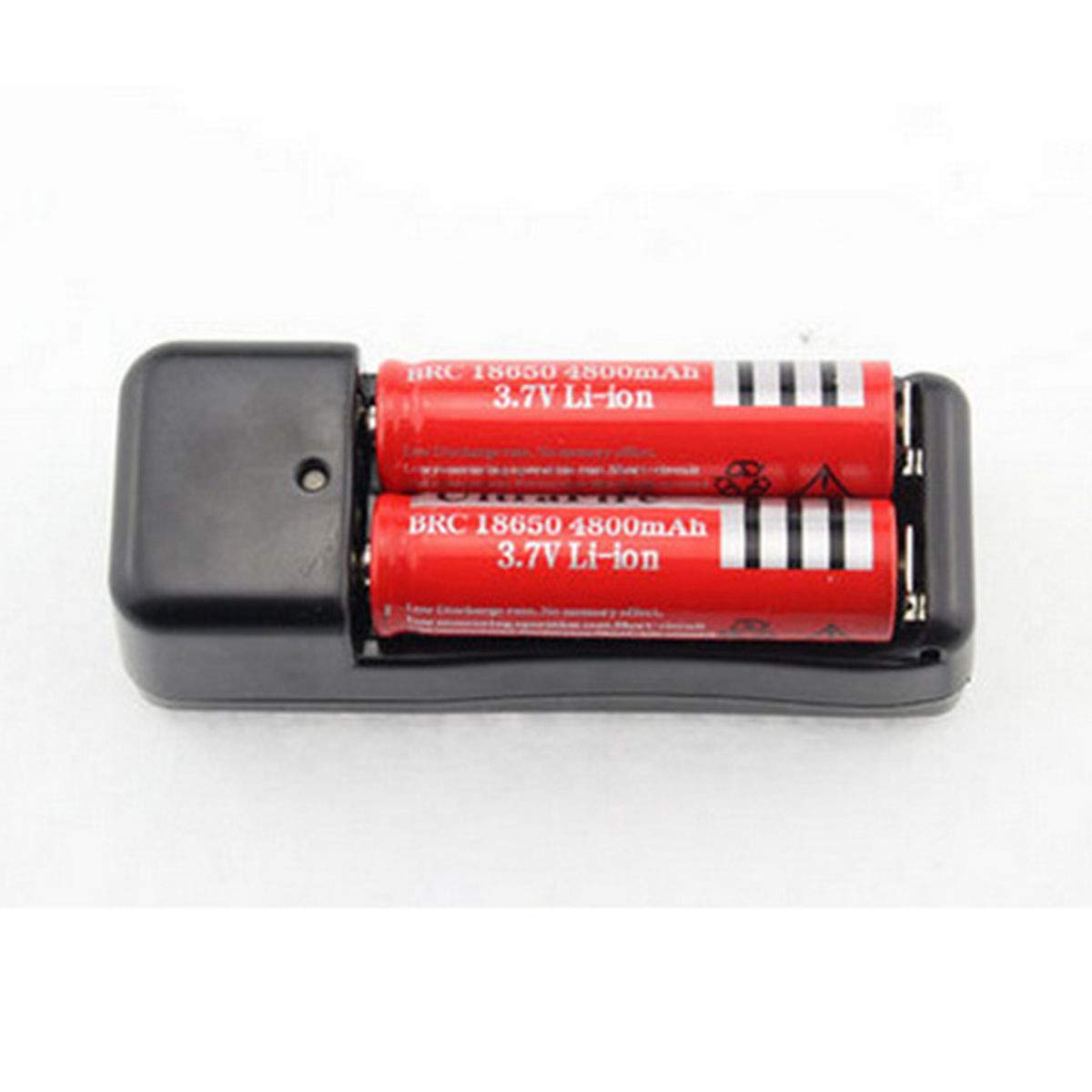 4.2V Dual-Slot 18650 Li-ion Battery Charger with US Plug - Fast Charging for Flashlights, Emergency Kits & Camping Gear
