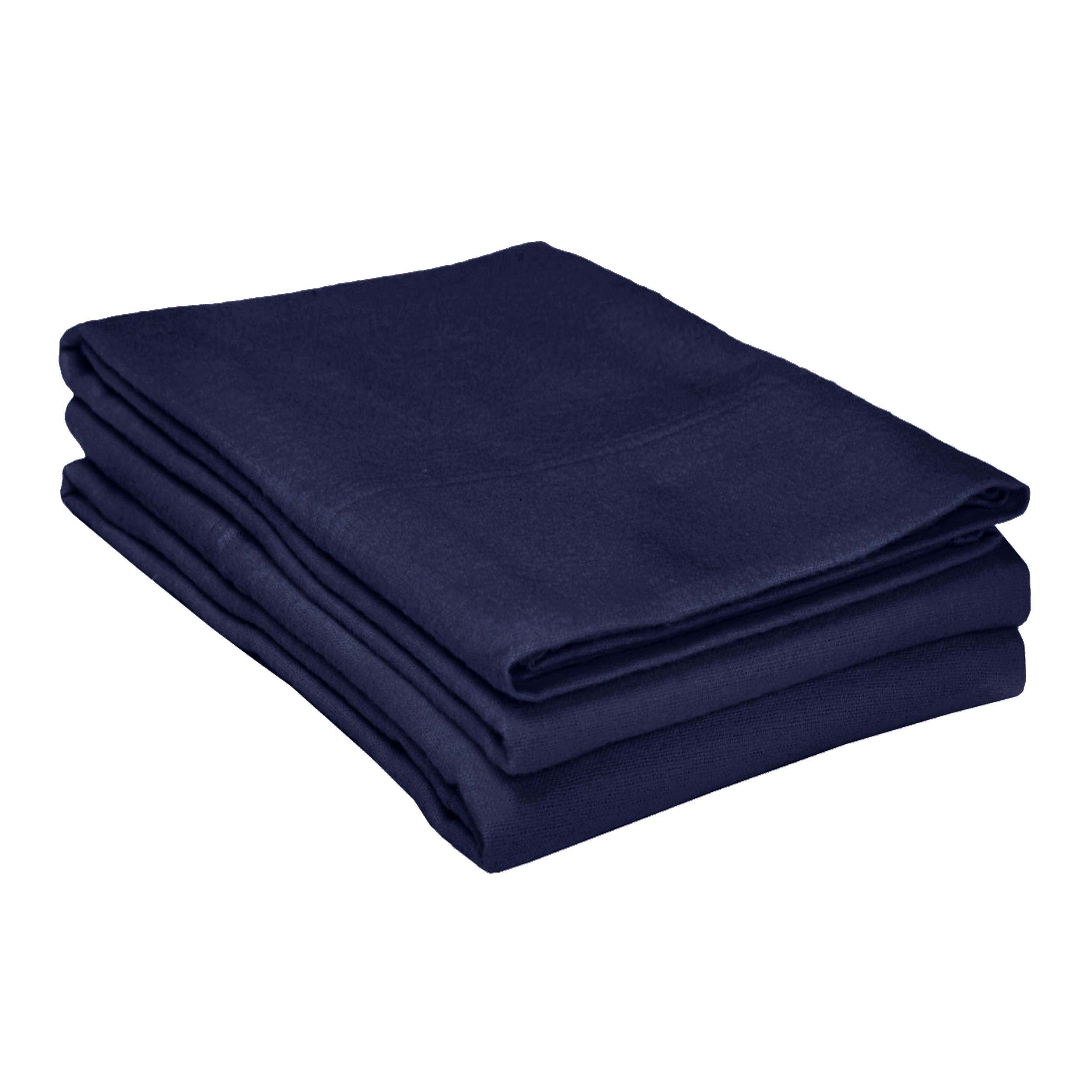 Soft Cotton Flannel 2-Piece Pillowcase Set - Breathable & Cozy Bedding for Winter - Perfect for Home, Hotel, and Guest Room Use