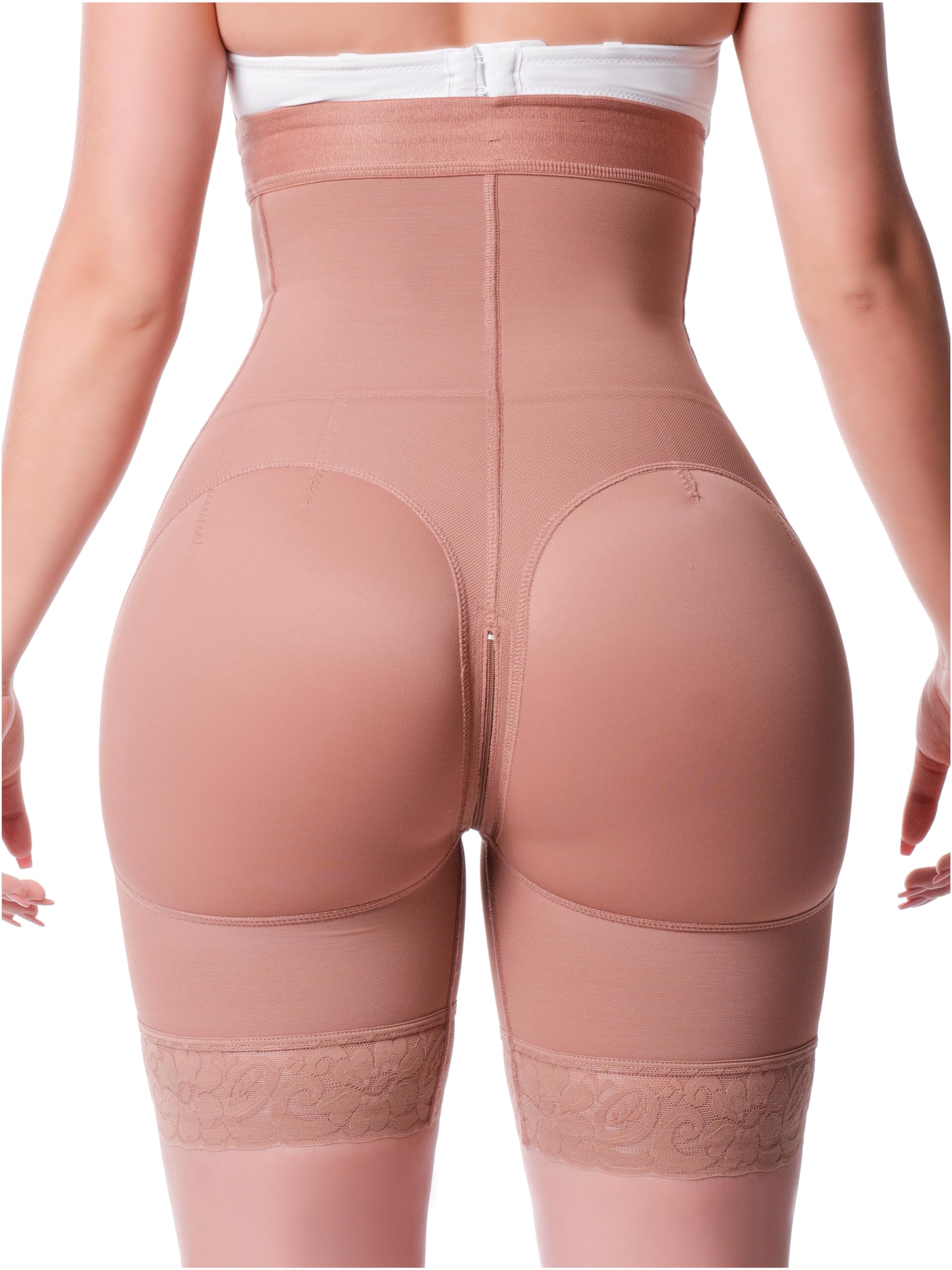 Sonryse High Waisted Butt Lifting Shapewear Shorts for Women - Colombian Fajas Body Shaper - Perfect for Tummy Control, Waist Training & Wearing Under Dresses
