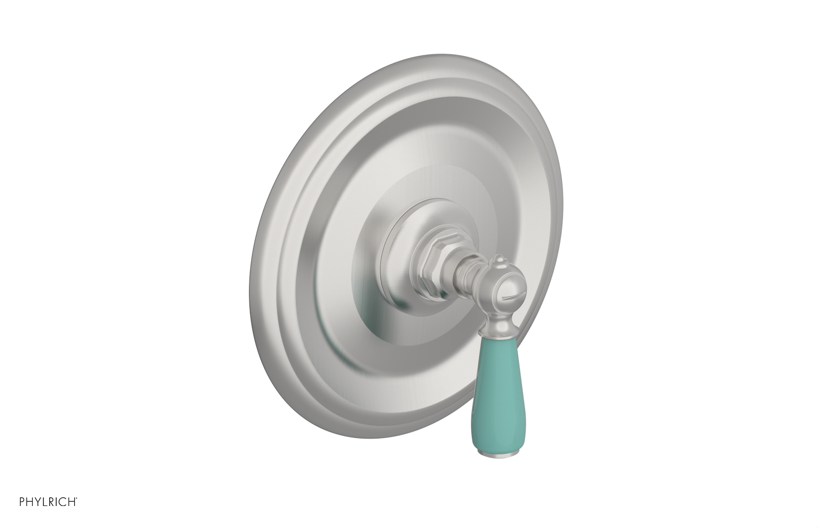 Jamestown Thermostatic Shower Trim Kit with Lever Handle & Turquoise Accents - 4 Function Shower System for Modern Bathrooms, Perfect for Spa-Like Experience