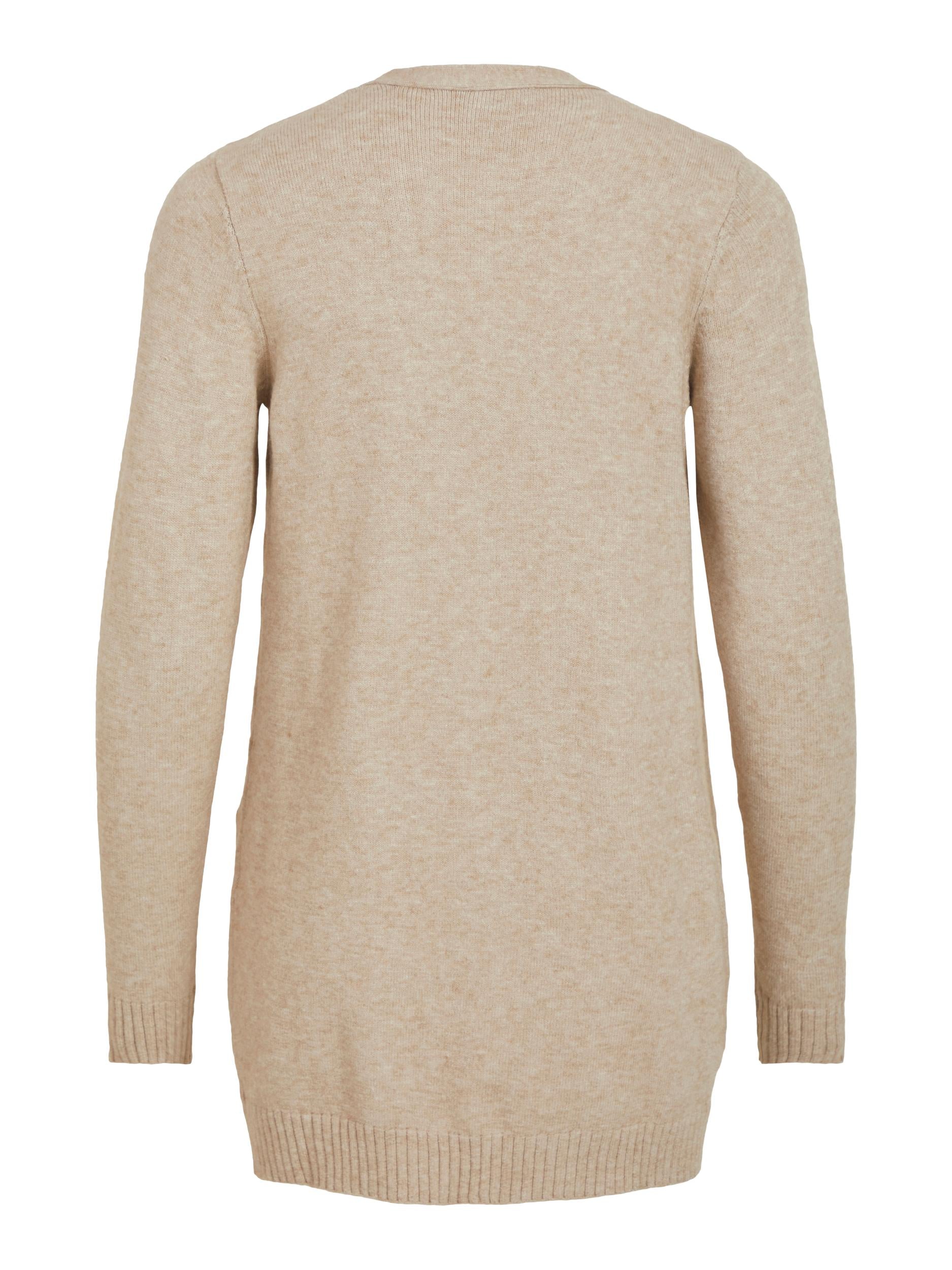 Ashley Open Knit Cardigan Women's Lightweight Sweater - Natural Melange Color for Spring & Fall Layering | Casual Outfits, Office Wear, Coffee Dates