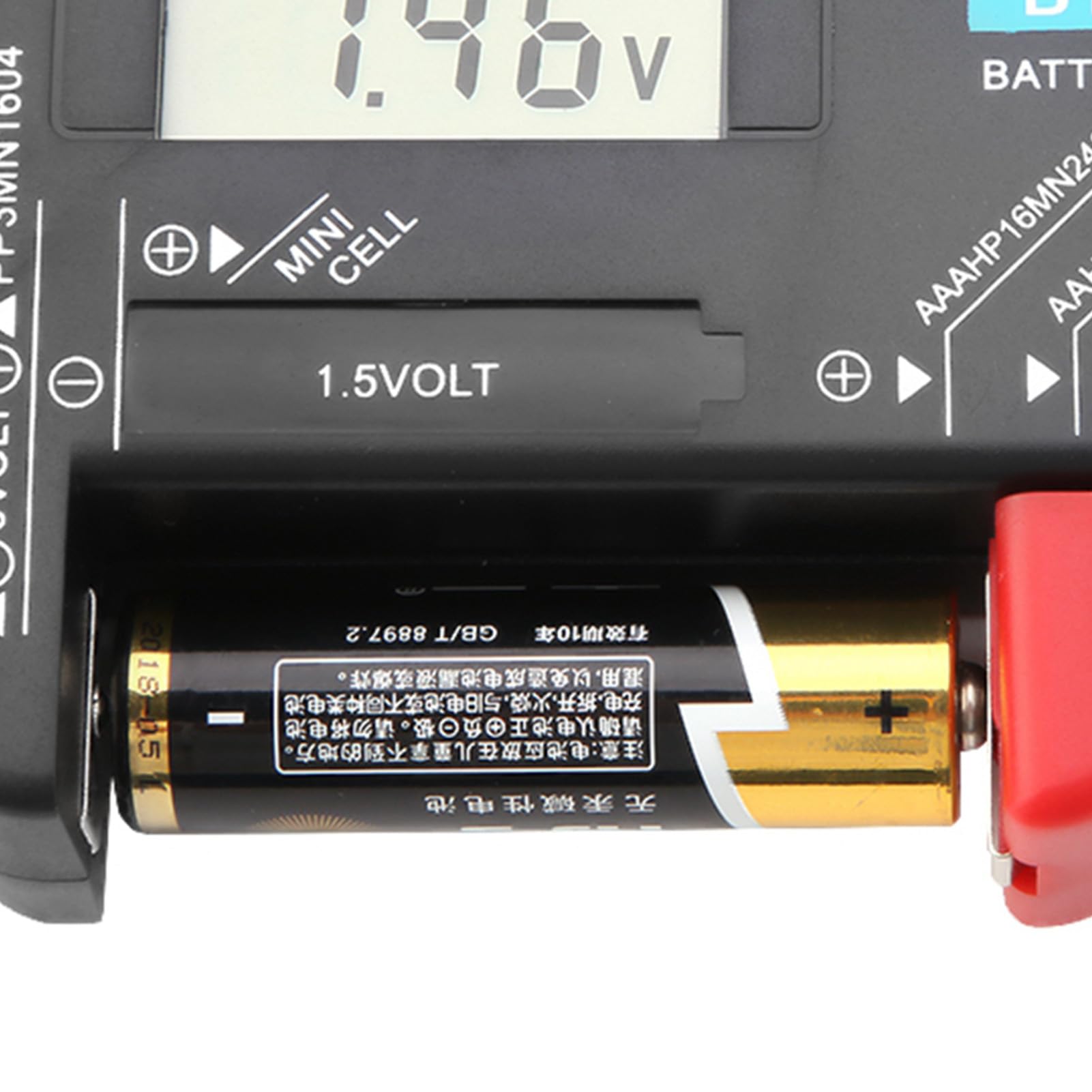 2Pcs Universal Digital Battery Tester BT-168D - AA AAA C D 9V 1.5V Button Cell Battery Voltage Checker & Detector for Home, Office, and Emergency Kits