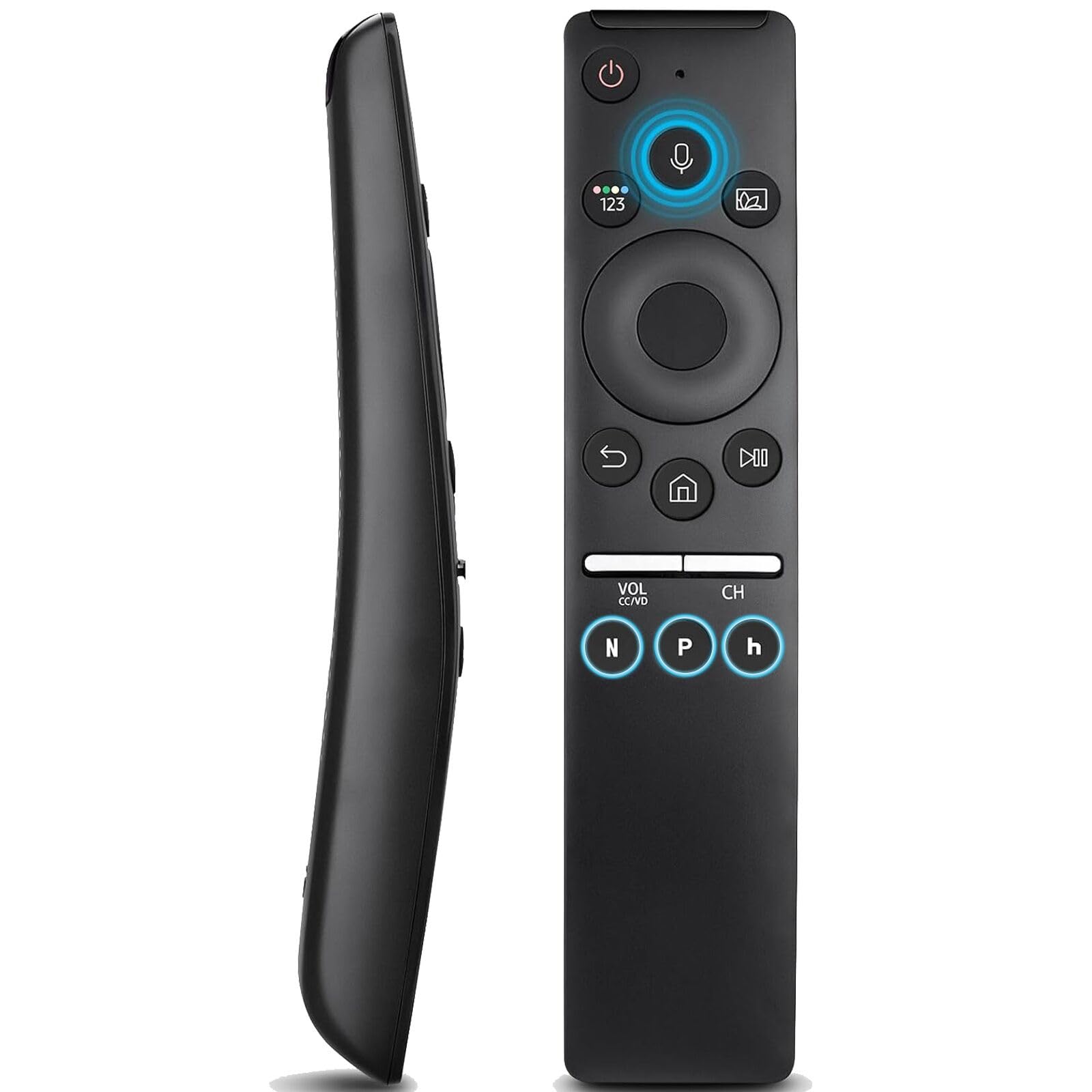 Samsung Smart TV Voice Remote Replacement - Compatible with Samsung Crystal UHD QLED Curved 4K 8K Smart TVs (2020-2021 Models) | Easy Setup for Streaming & Smart Home Control