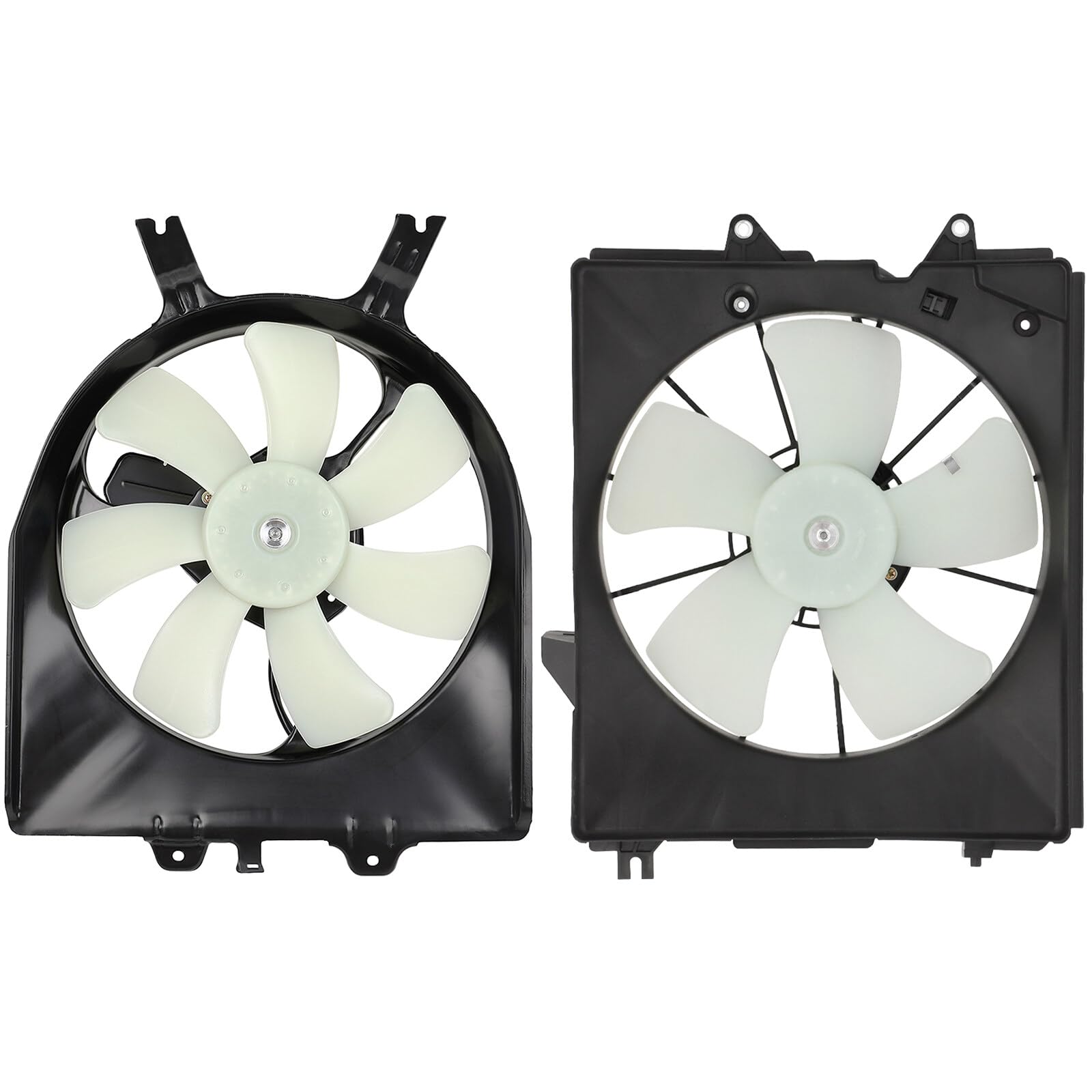ECCPP 610850 620-244 Radiator Cooling Fan Assembly Replacement for 2005-2010 Honda Odyssey 3.5L - Compatible with Part Numbers 600850 & 6019138 - Perfect for Engine Overheating Prevention & AC Performance
