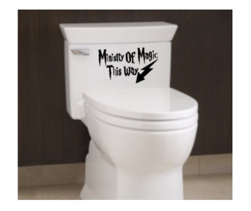 Ministry of Magic Decal - Funny Bathroom Quote Vinyl Sticker for Toilet & Home Decor | Harry Potter Inspired Humor for Fans & Gift Ideas