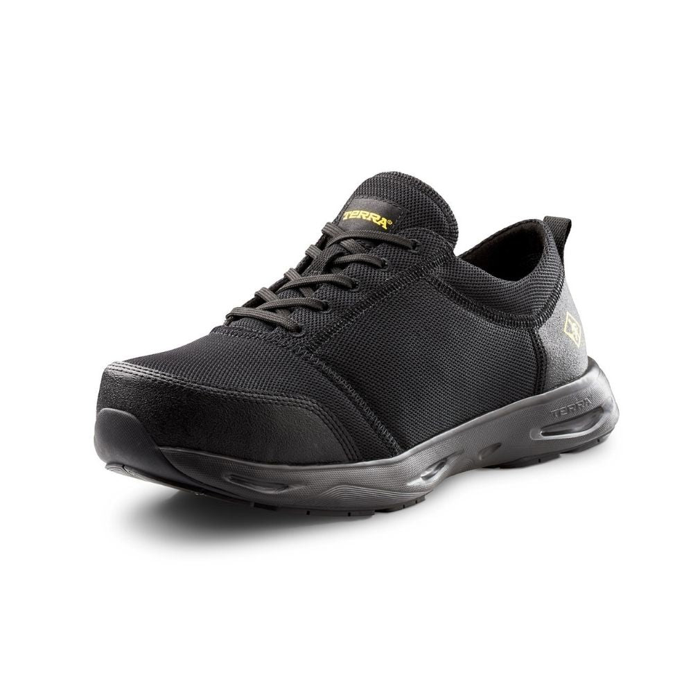 **Terra Litescape Unisex TR0A4NSKBLK Composite Toe Athletic Safety Shoes - Black - Lightweight Work Shoes for Construction, Warehouse & Industrial Use**
