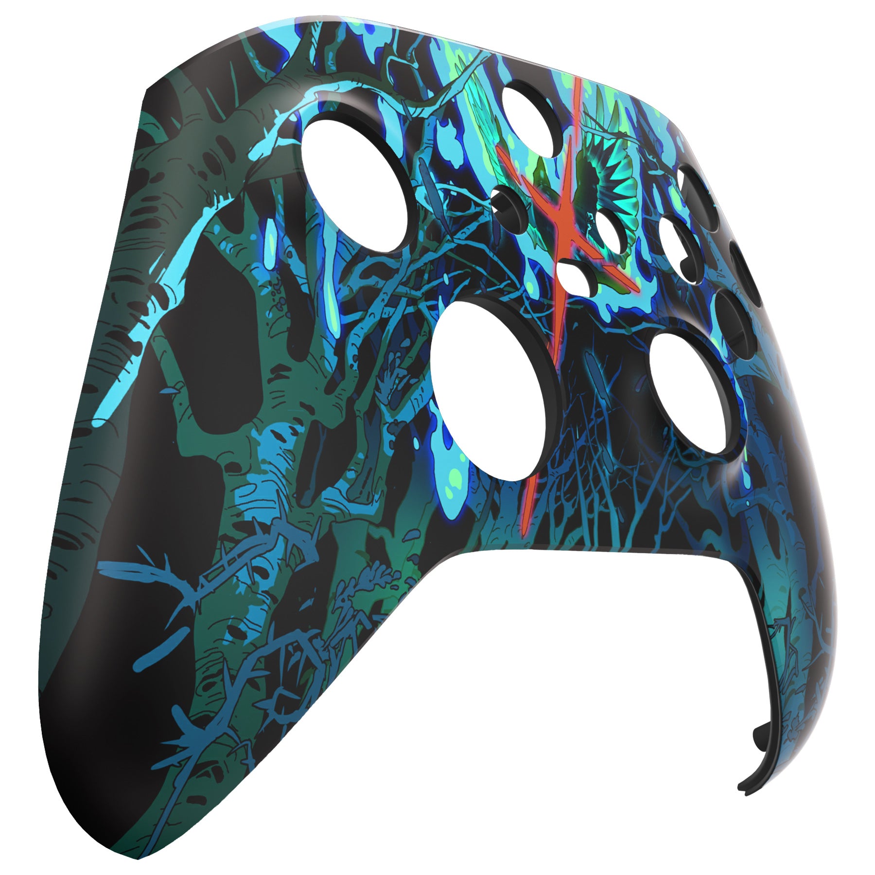 eXtremeRate Replacement Front Housing Shell for Xbox Series X & S Controller - Dark Matte Finish | Custom Gaming Accessories for Enhanced Gameplay Experience