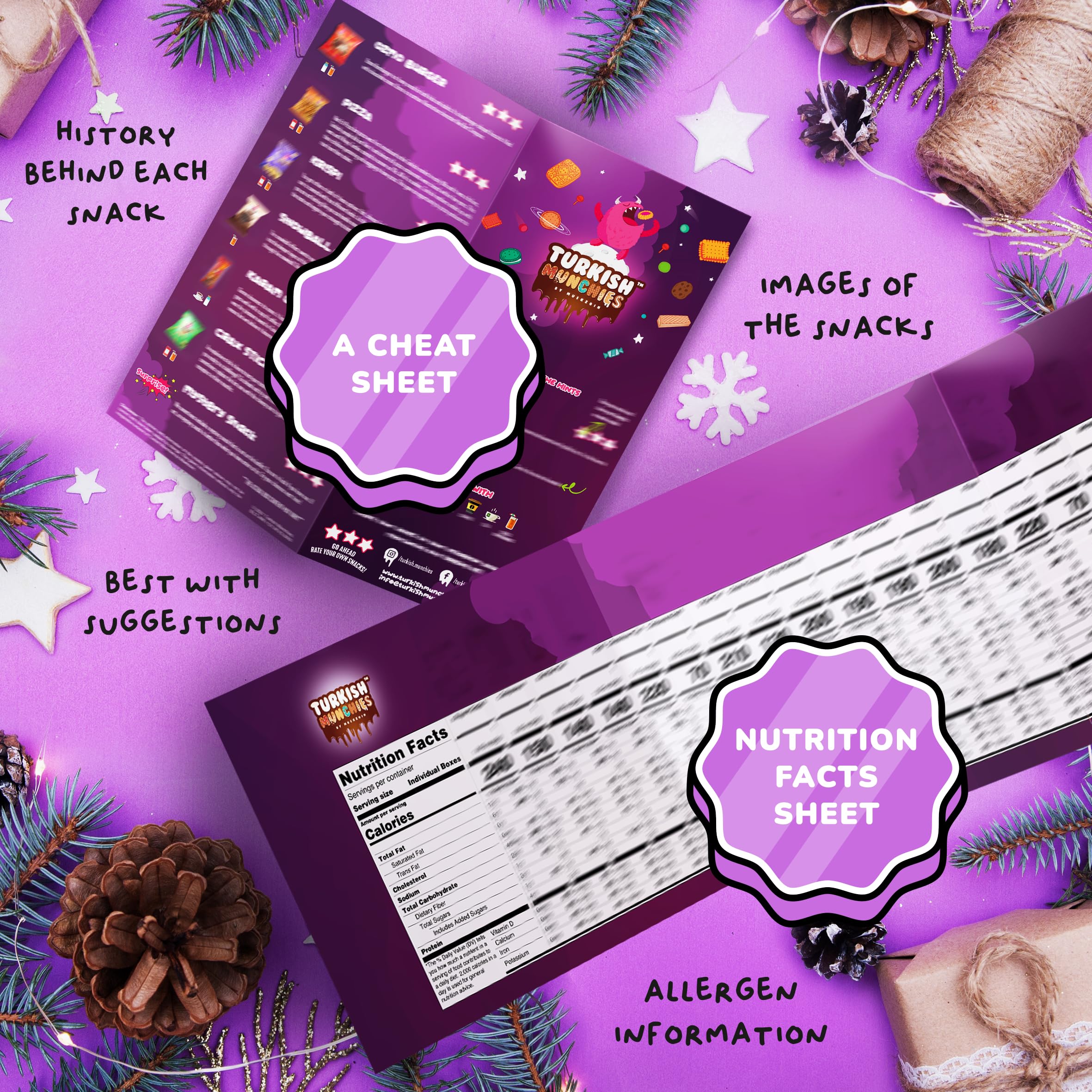 Maxi International Snack Box - Premium Exotic Snacks from Around the World | 21 Full-Size Treats Including Turkish Delights & Global Candies | Unique Gift Box for Parties, Office Treats & Cultural Food Exploration
