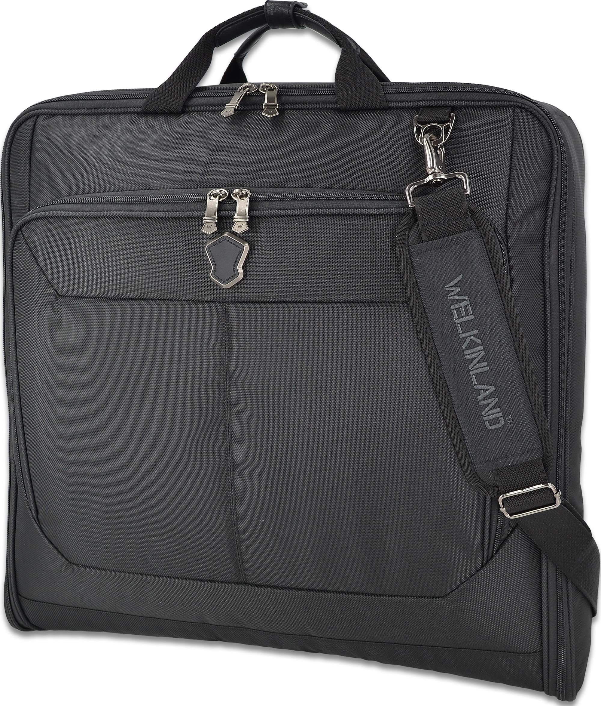 WELKINLAND Large Travel Garment Bag for Men - Carry-On Suit Bag with Hanging Hook, Durable Luggage for Business Trips & Formal Events - Perfect for Air Travel, Weddings, and Office Use