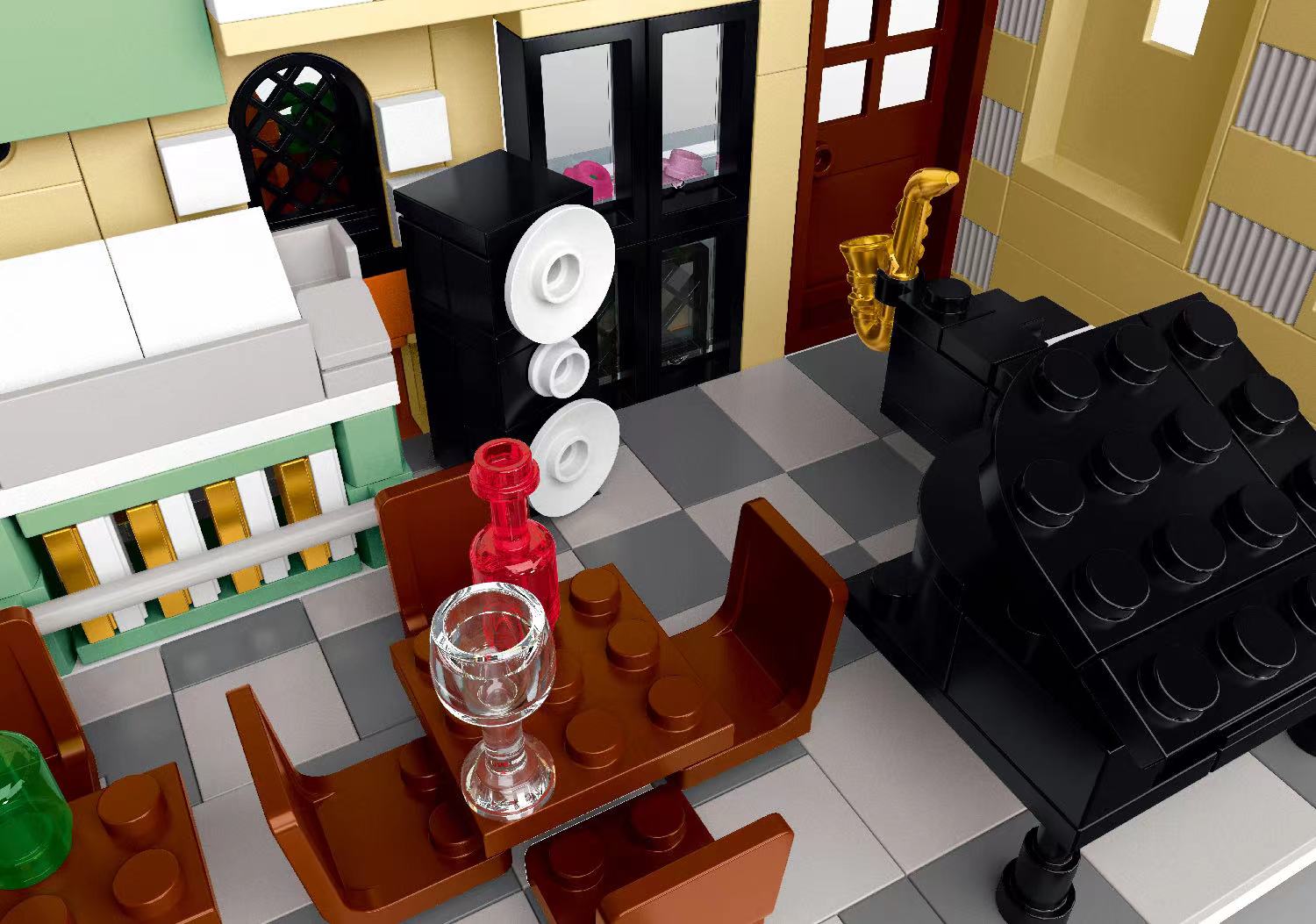 Mork Model 20115 City Hotel Block Module - Modern Building Set for Architecture Enthusiasts | Perfect for Collectors, DIY City Scenes & Hotel Displays