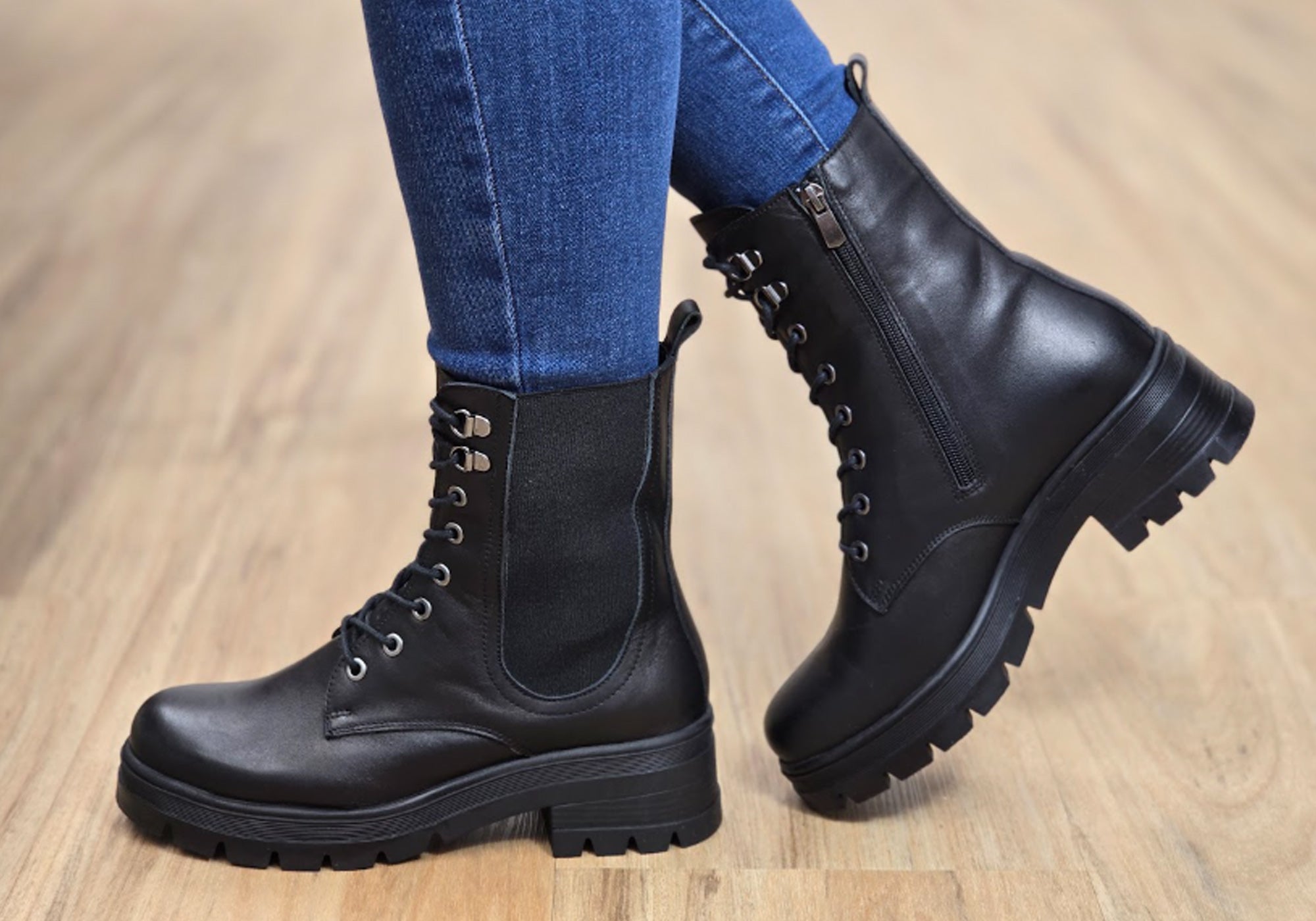 Orizonte Hillcrest Women's Comfortable Leather Boots - European Style Ankle Boots for Walking, Work & Casual Outfits