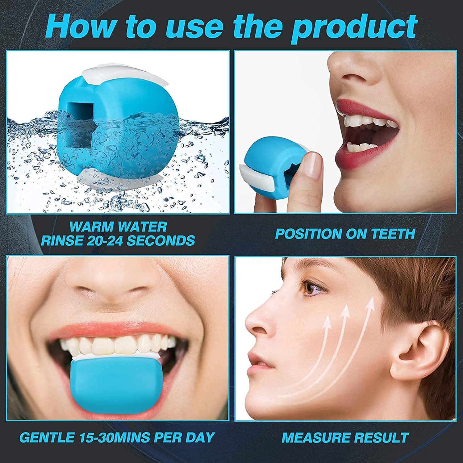 DIYASHI® Jaw Exerciser for Women & Men – Jawline Toner & Face Slimming Workout Ball – Reduce Stress & Cravings – Multi Color – Perfect for Home Gym, Office Stress Relief & Travel Fitness