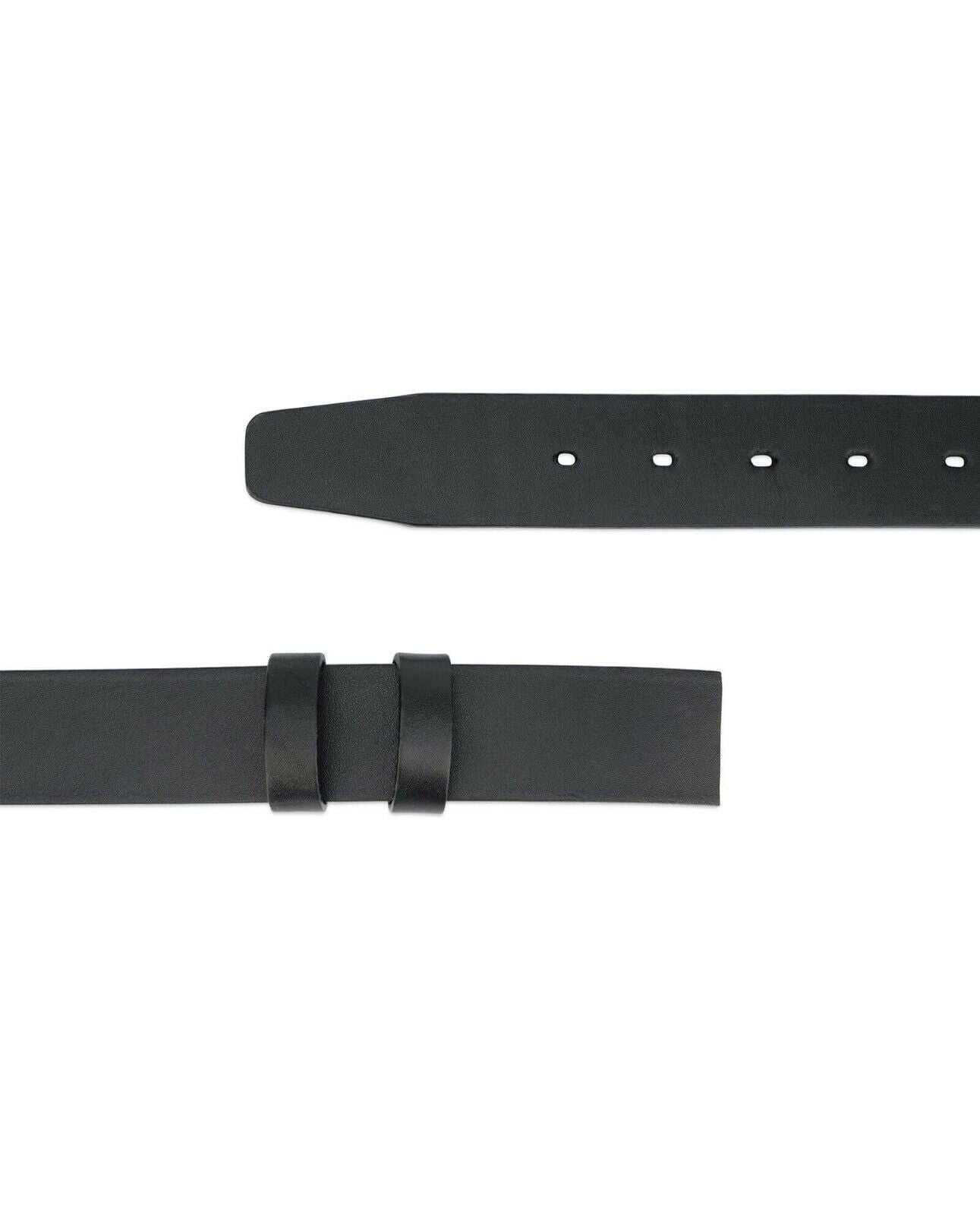 Genuine Black Full Grain Leather Belt Strap Replacement for Ferragamo 35mm Buckle - Durable Dress Belt for Men's Business & Formal Attire