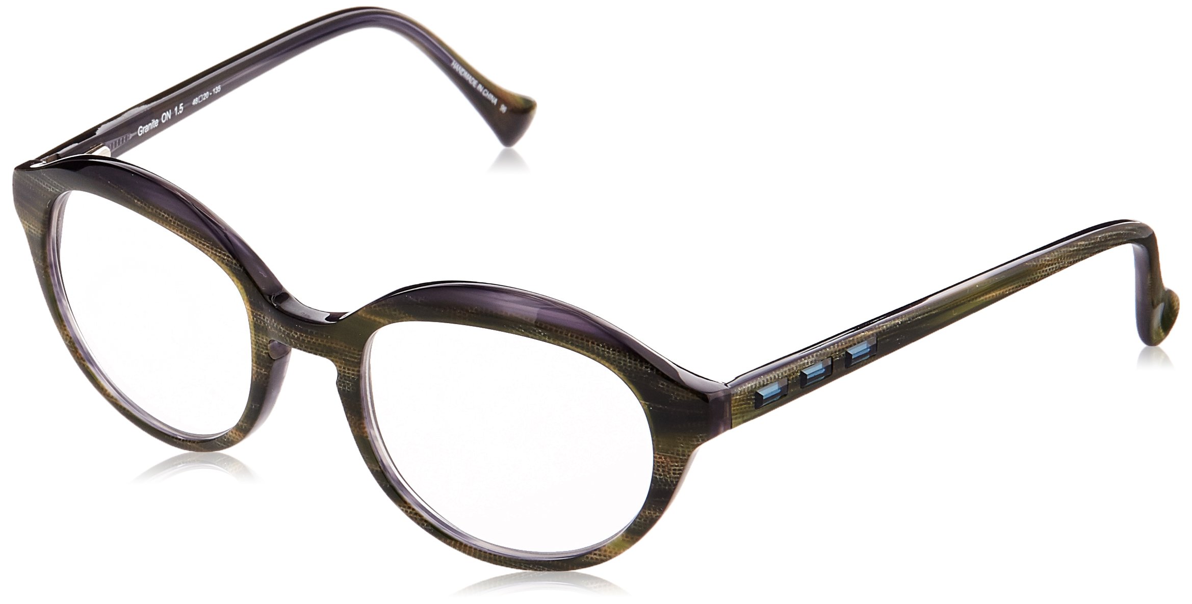Vera Wang Women's Flint Square Reading Glasses - Stylish & Lightweight for Work, Reading & Computer Use