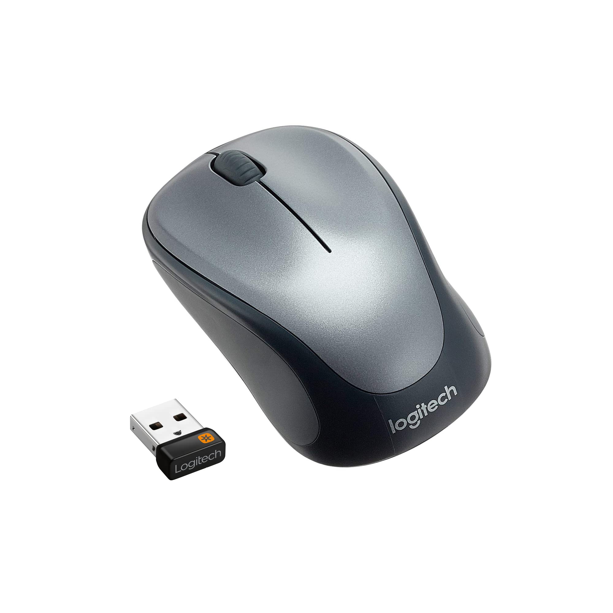 Logitech M235 Wireless Mouse - Black, Ergonomic Design for Comfortable Use, 2.4GHz USB Receiver, Long Battery Life - Perfect for Office, Home, and Travel Laptop Use