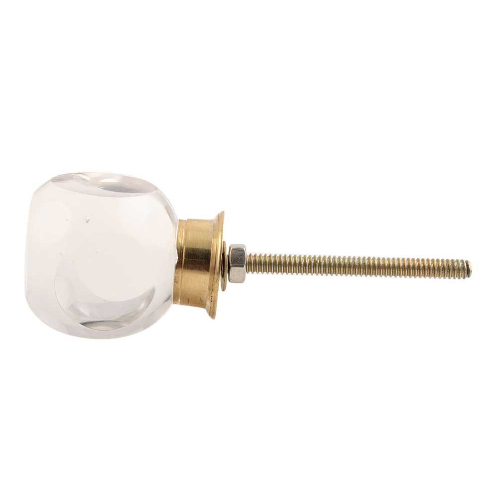 10 Pack Clear Glass Round Drawer Knobs - Premium Kitchen Cabinet Hardware & Dresser Pulls - Elegant Decorative Door Handles for Luxurious Furniture (Perfect for Home Renovation & DIY Projects)
