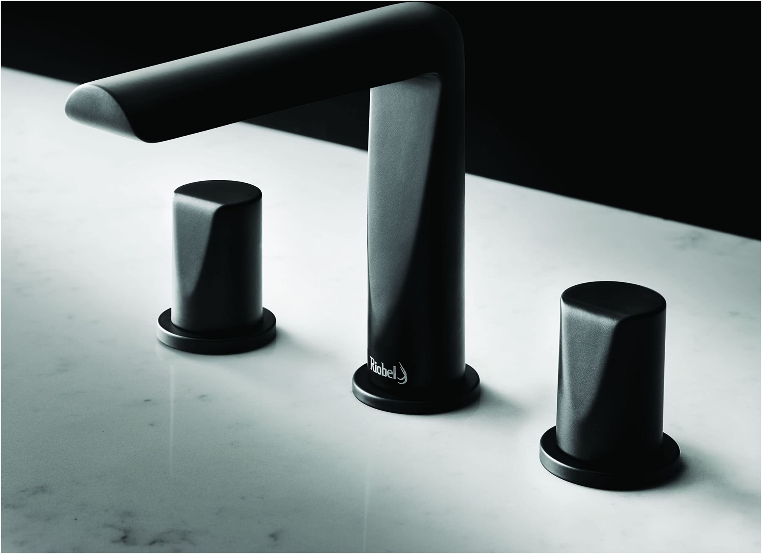 Parabola Widespread Bathroom Faucet - Modern 8 Inch Lavatory Sink Faucet with High Arc Spout, Brushed Nickel Finish for Bathroom Vanity, Perfect for Home, Hotel, and Restaurant Use