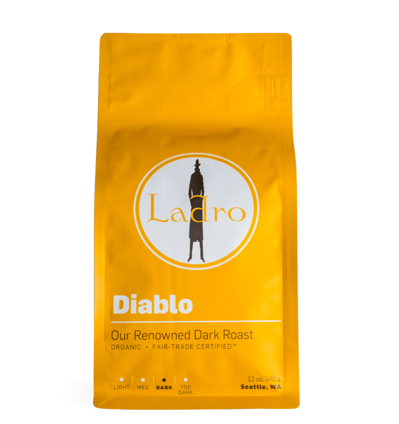 Diablo Blend Fair Trade Organic Coffee - Premium Dark Roast for Home Brewing, Office & Gifting | Specialty Coffee Beans for Espresso, French Press & Cold Brew